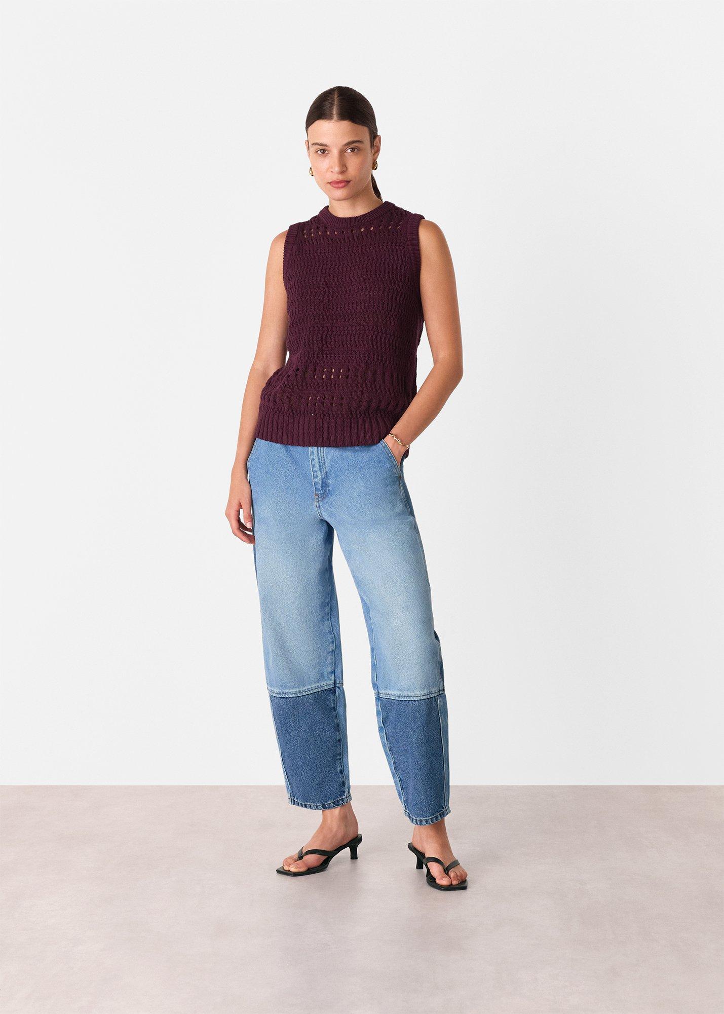 Chunky Cotton Pointelle Tank