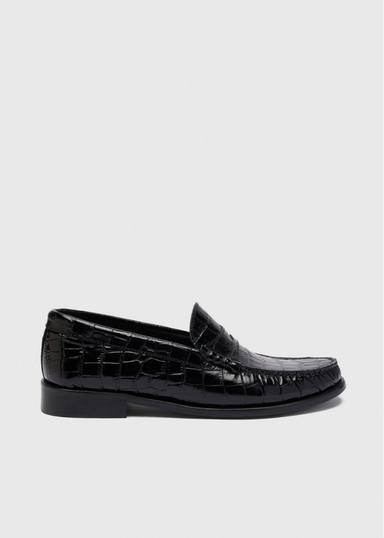 Black Manny Croc Loafer