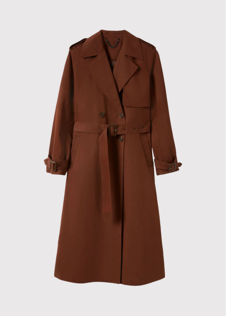 Brown Valentina Trench Coat 