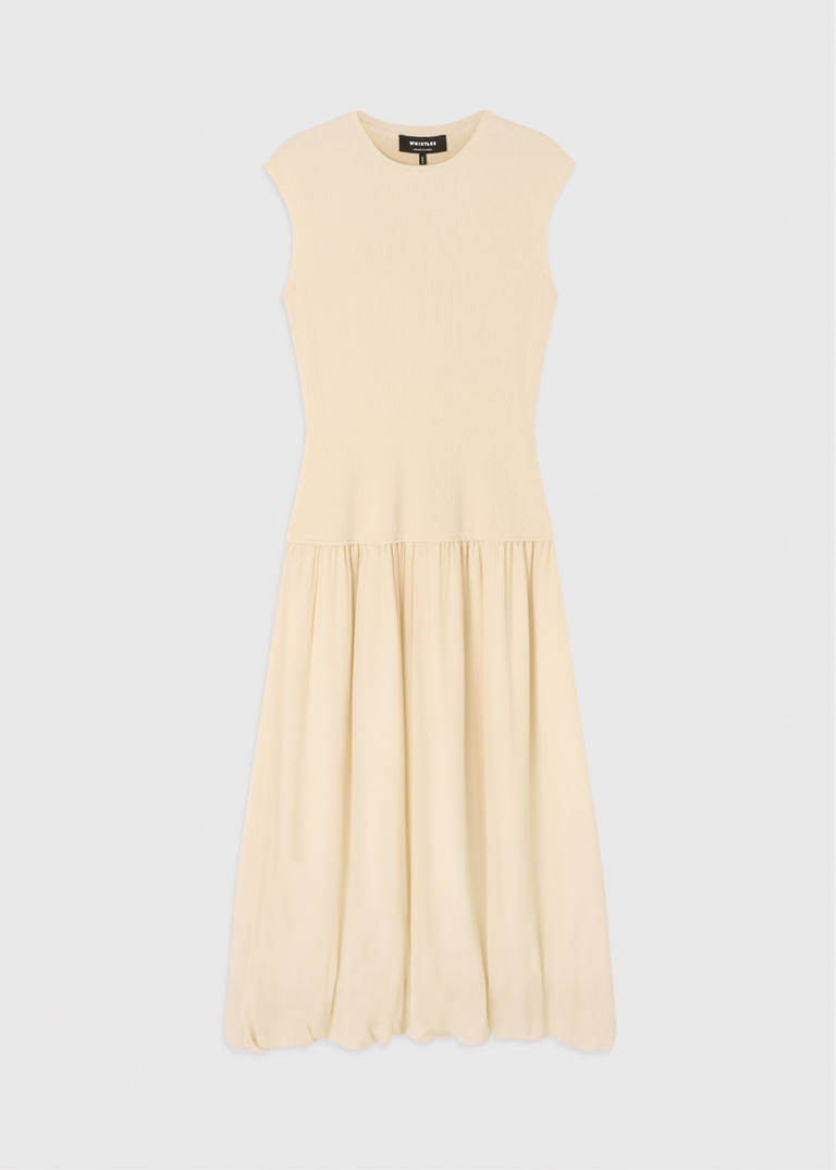 Knitted 2in1 Bubble Hem Dress