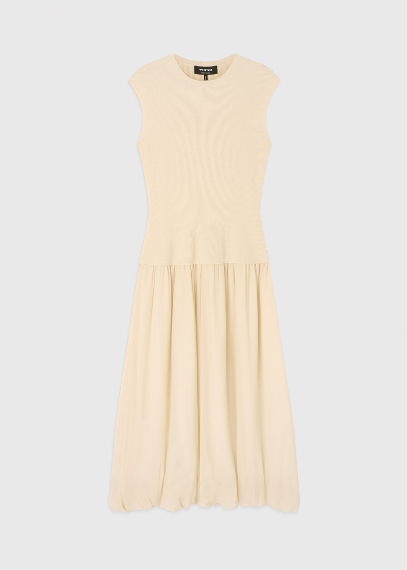 Flatshot of the bubble hem dress