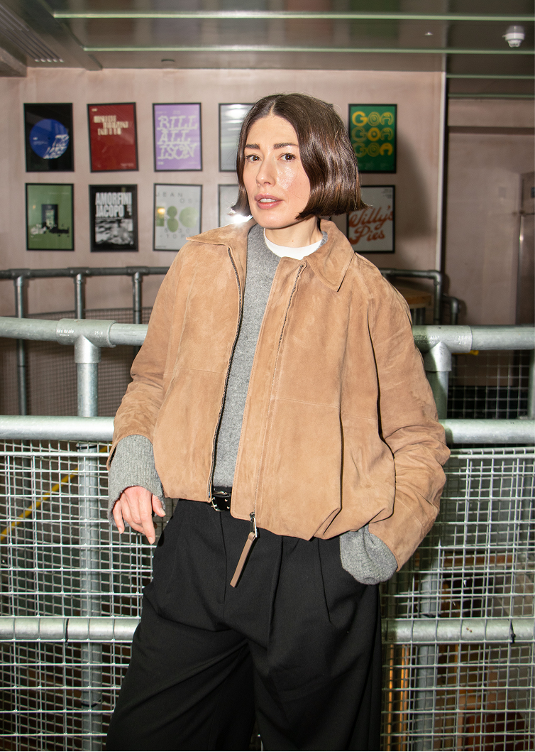 Portrait of influencer standing for picture