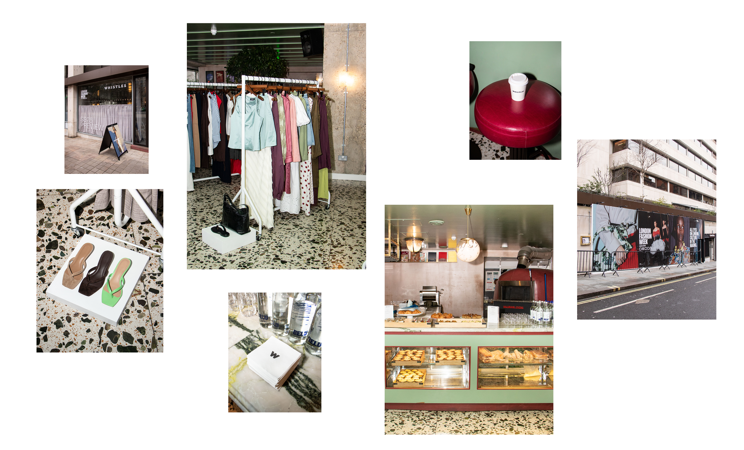 Collage of the press preview moments