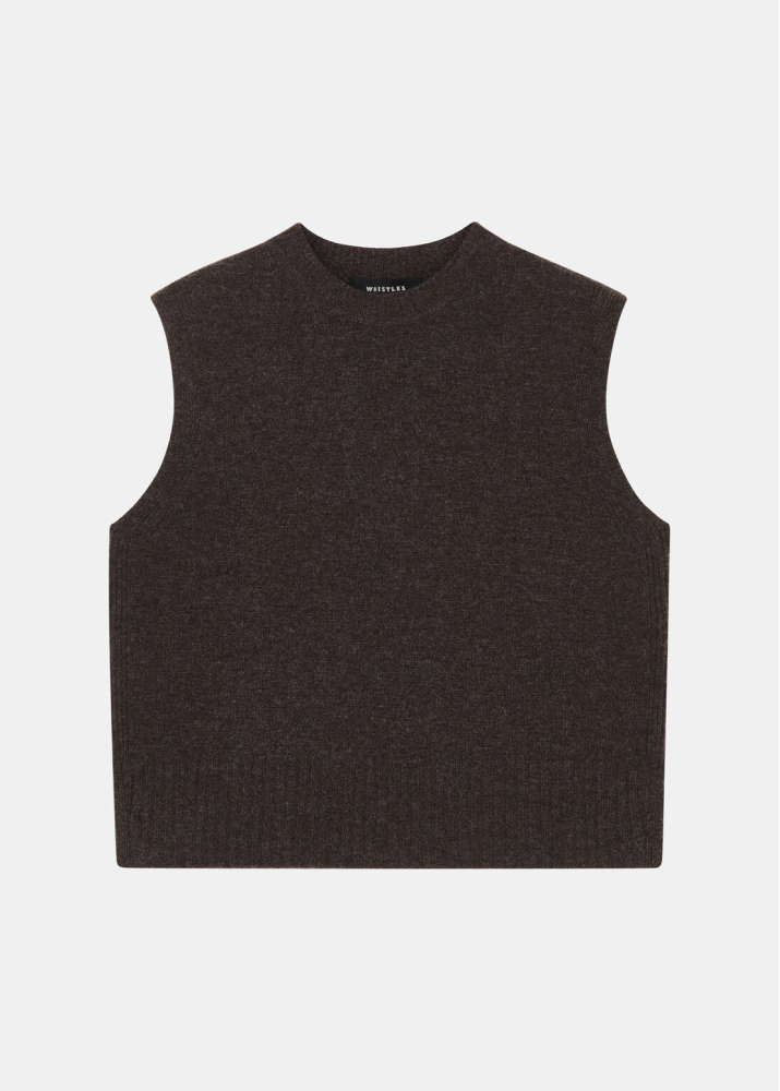 Flatshot of the wool sleeveless tank