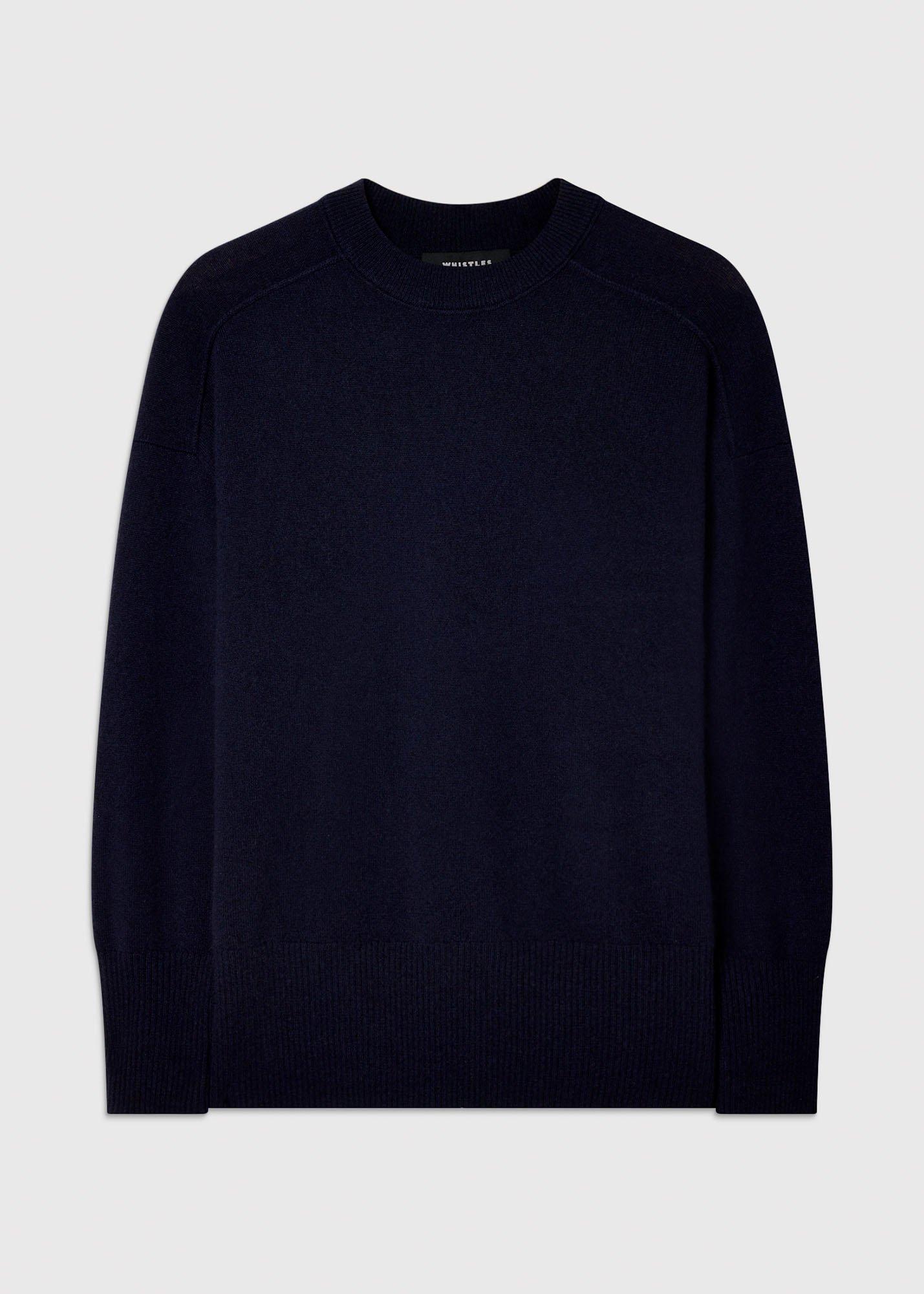 Cashmere Seam Crew Neck Knit