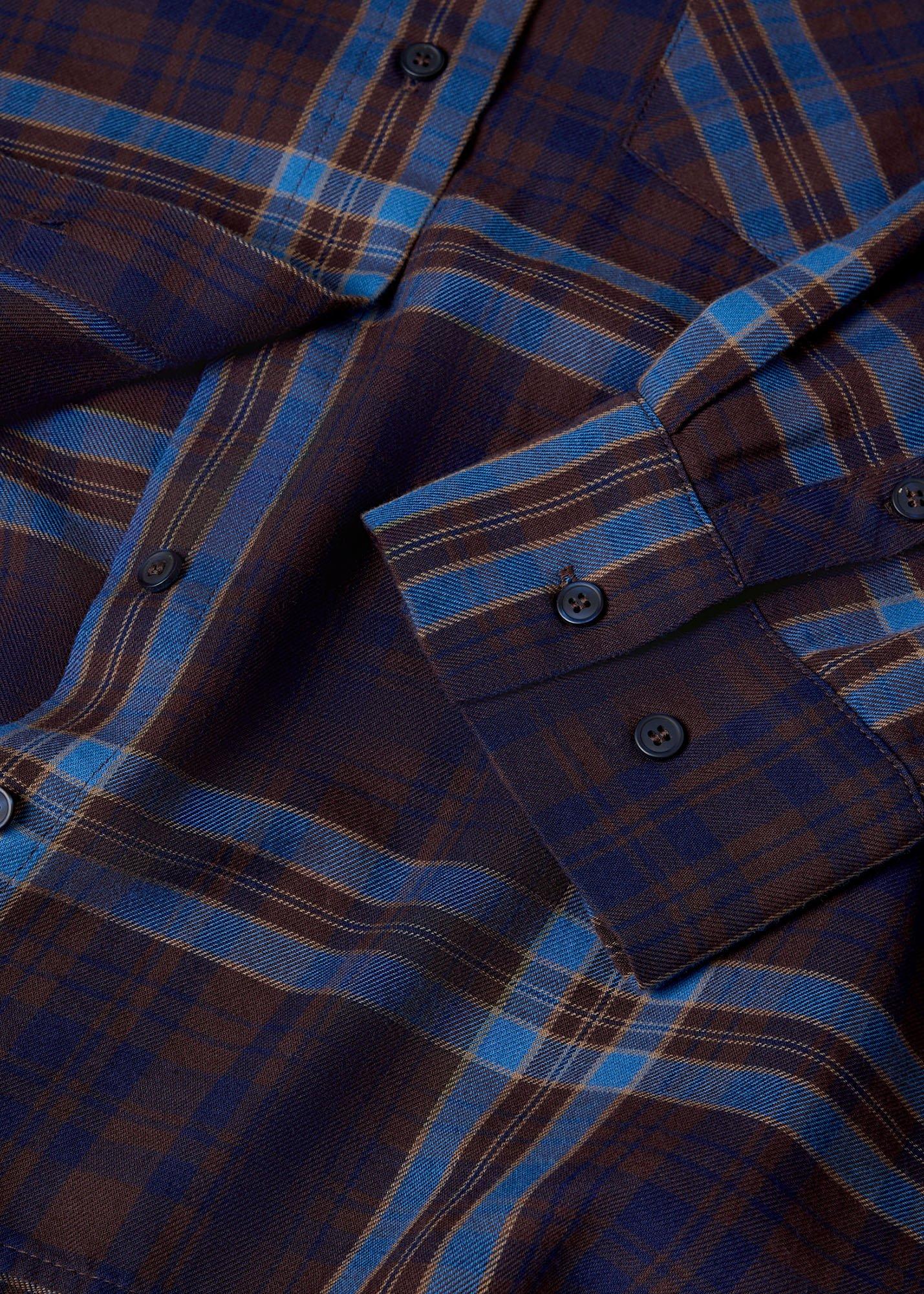 Checked Brushed Cotton Shirt