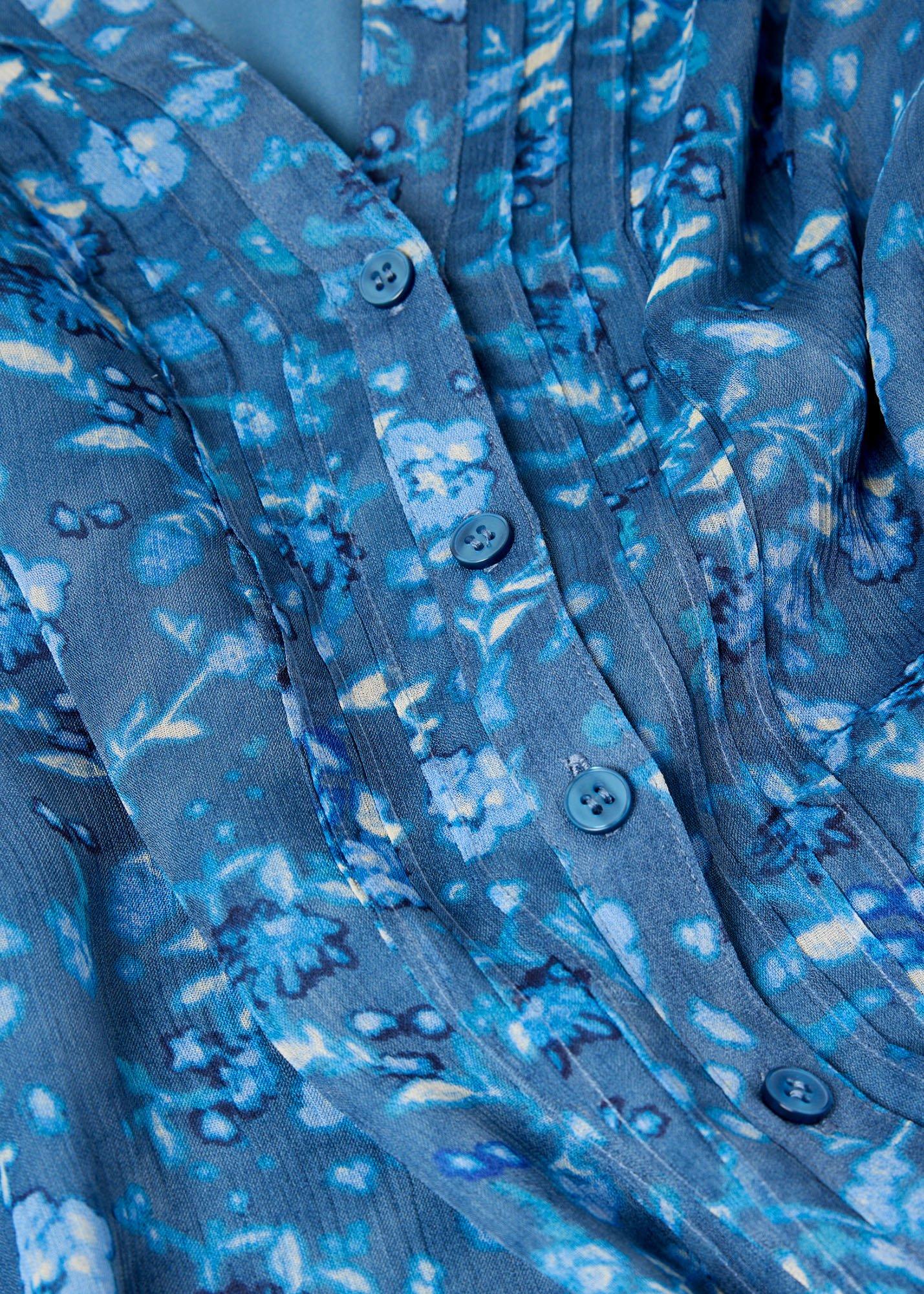 Ditsy Floral V Neck Blouse