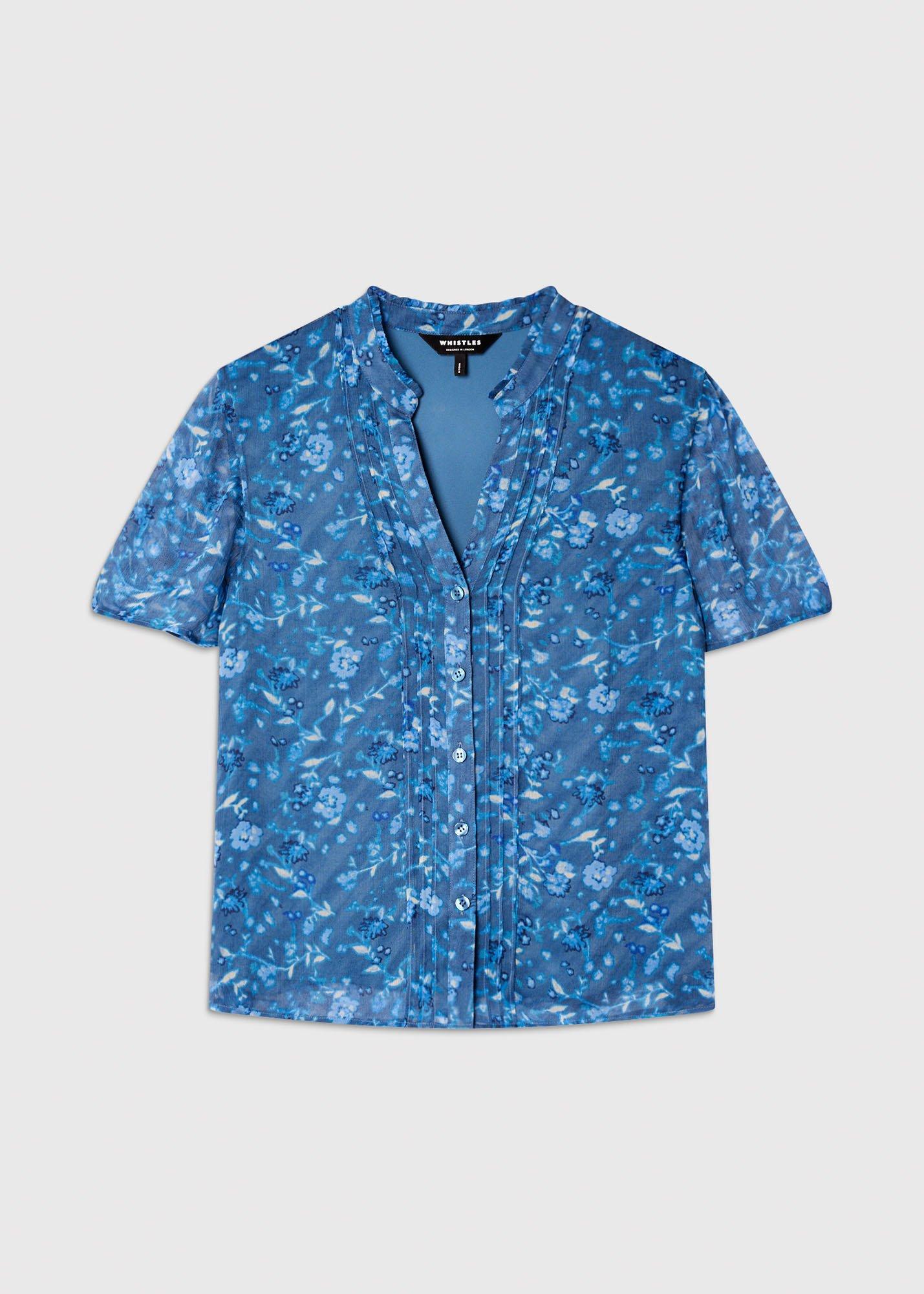 Ditsy Floral V Neck Blouse