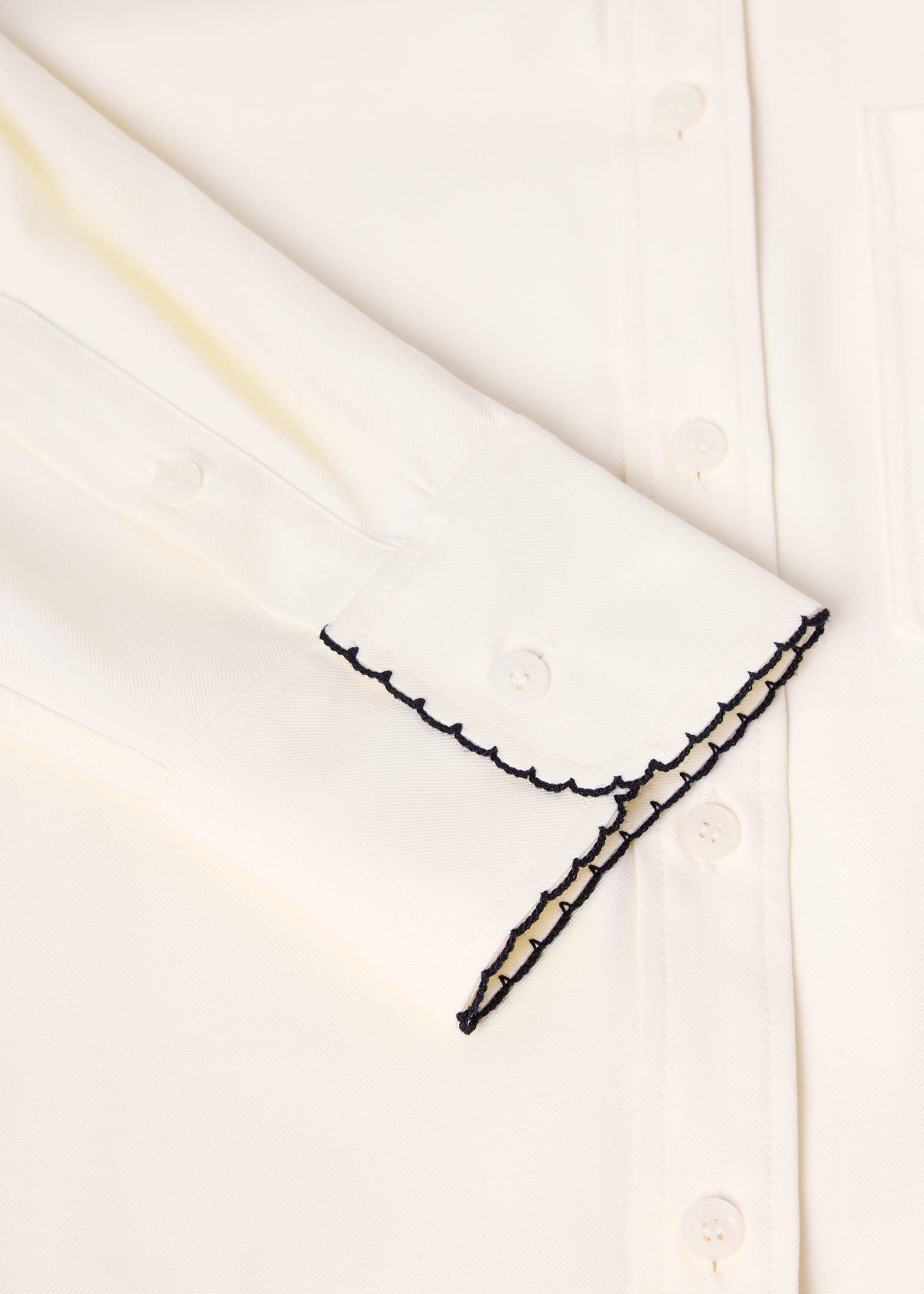 Embroidered Collar Shirt