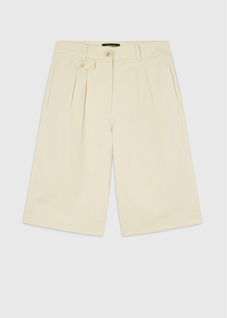 Neutral Cotton Bermuda Short