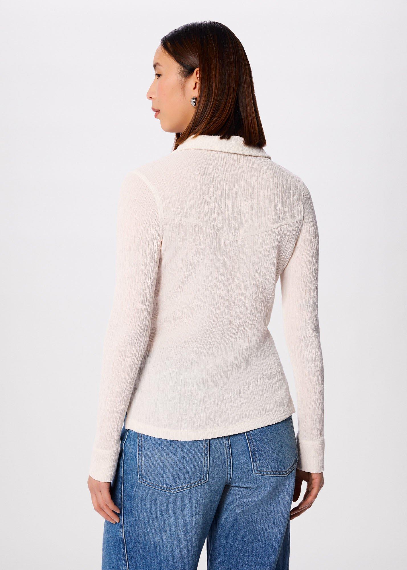 Textured Detail Jersey Shirt