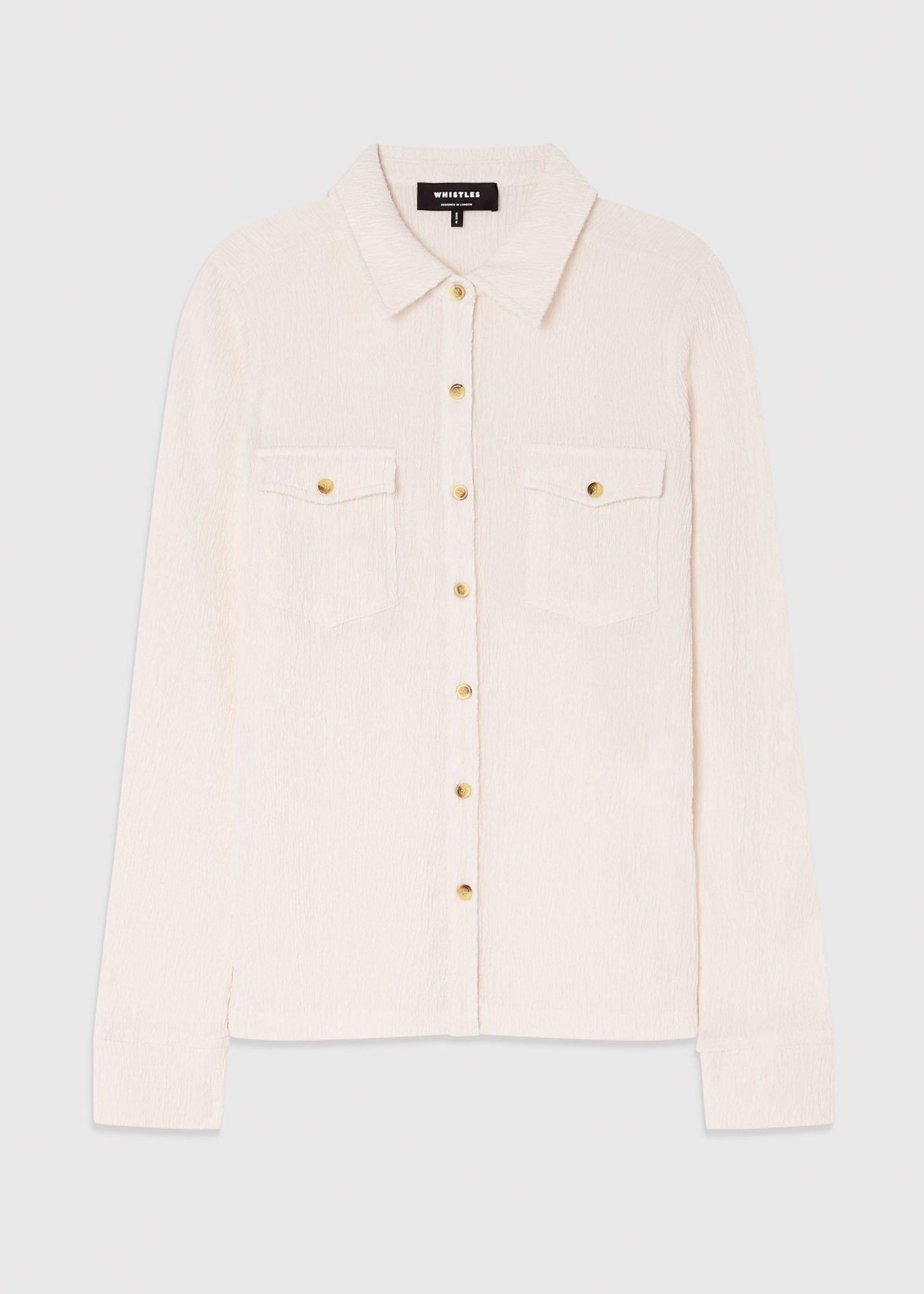 Textured Detail Jersey Shirt