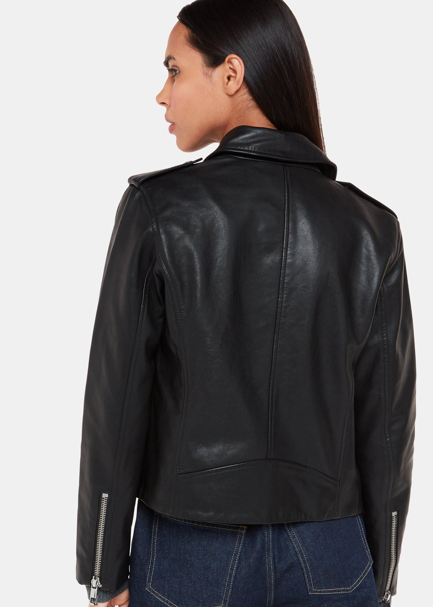 Agnes Pocket Leather Biker