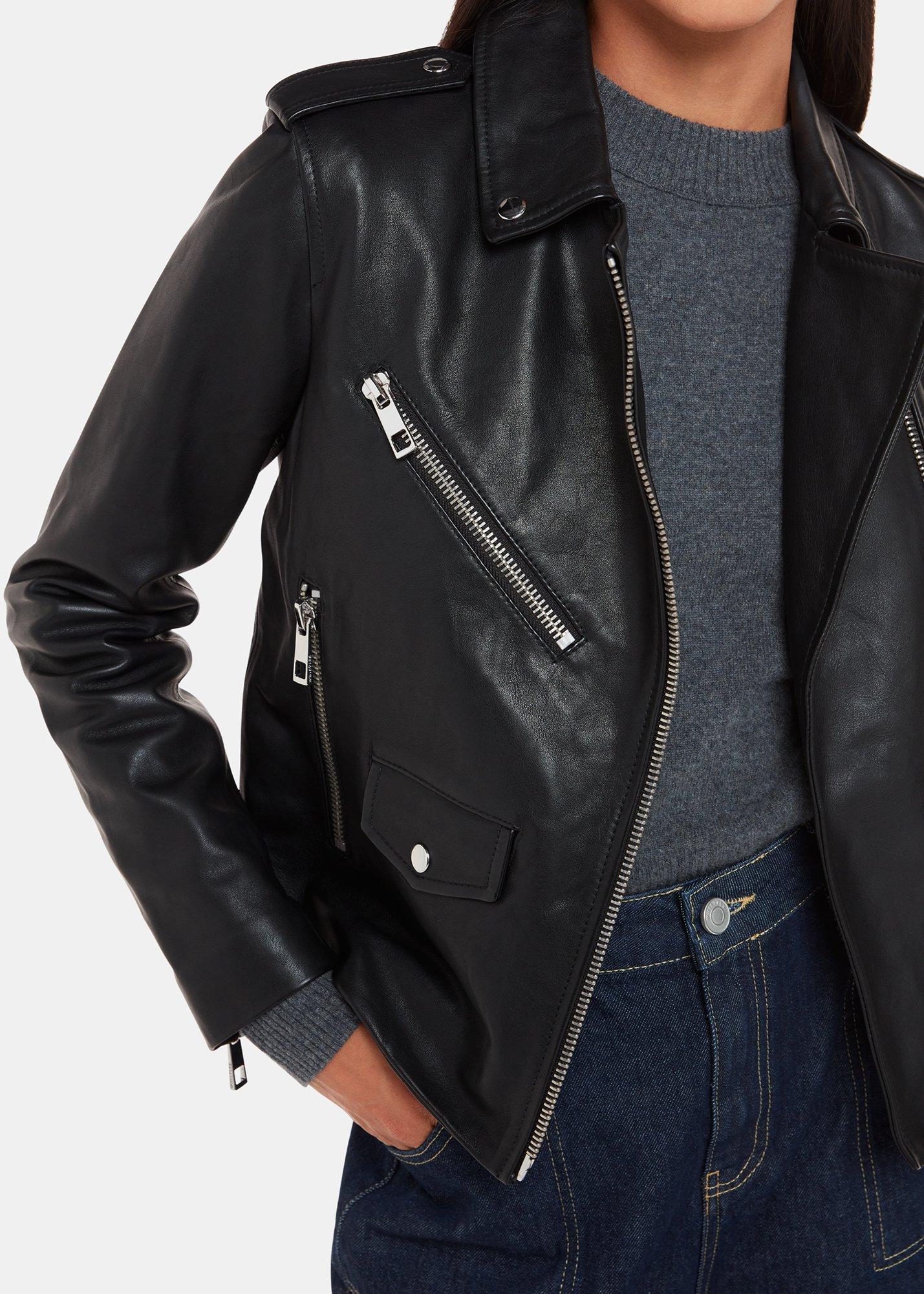 Agnes Pocket Leather Biker
