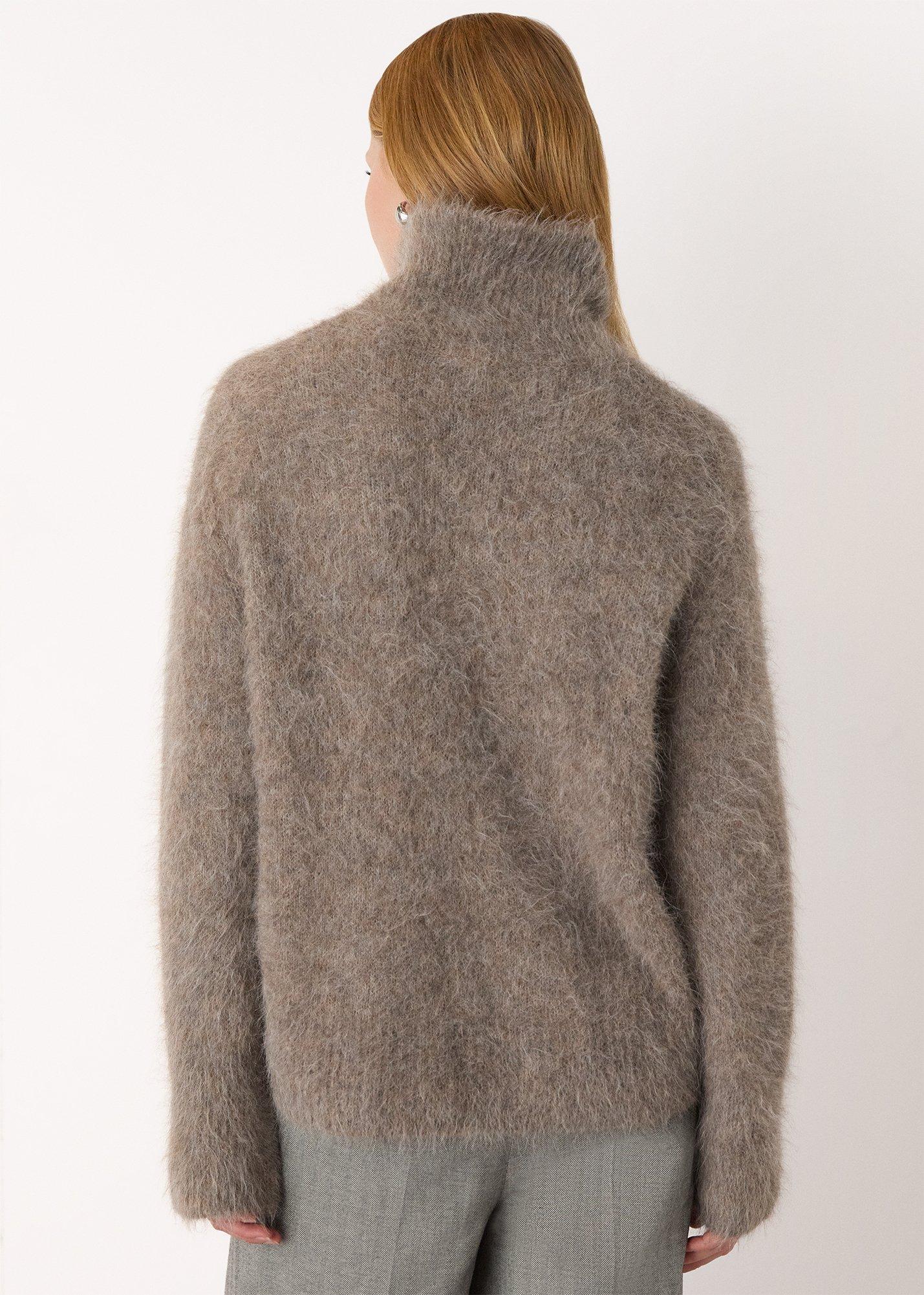 Alpaca Blend Funnel Knit