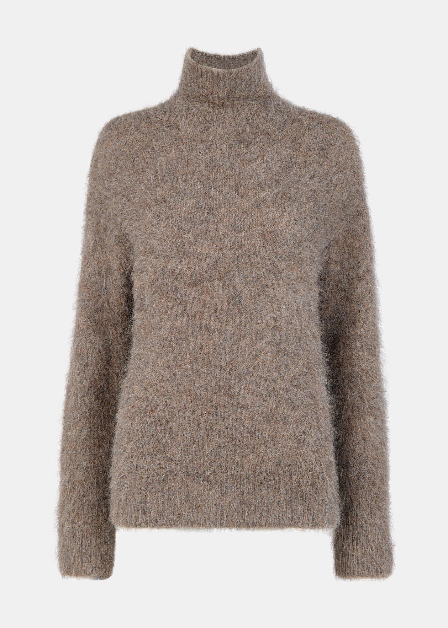 Alpaca Blend Funnel Knit