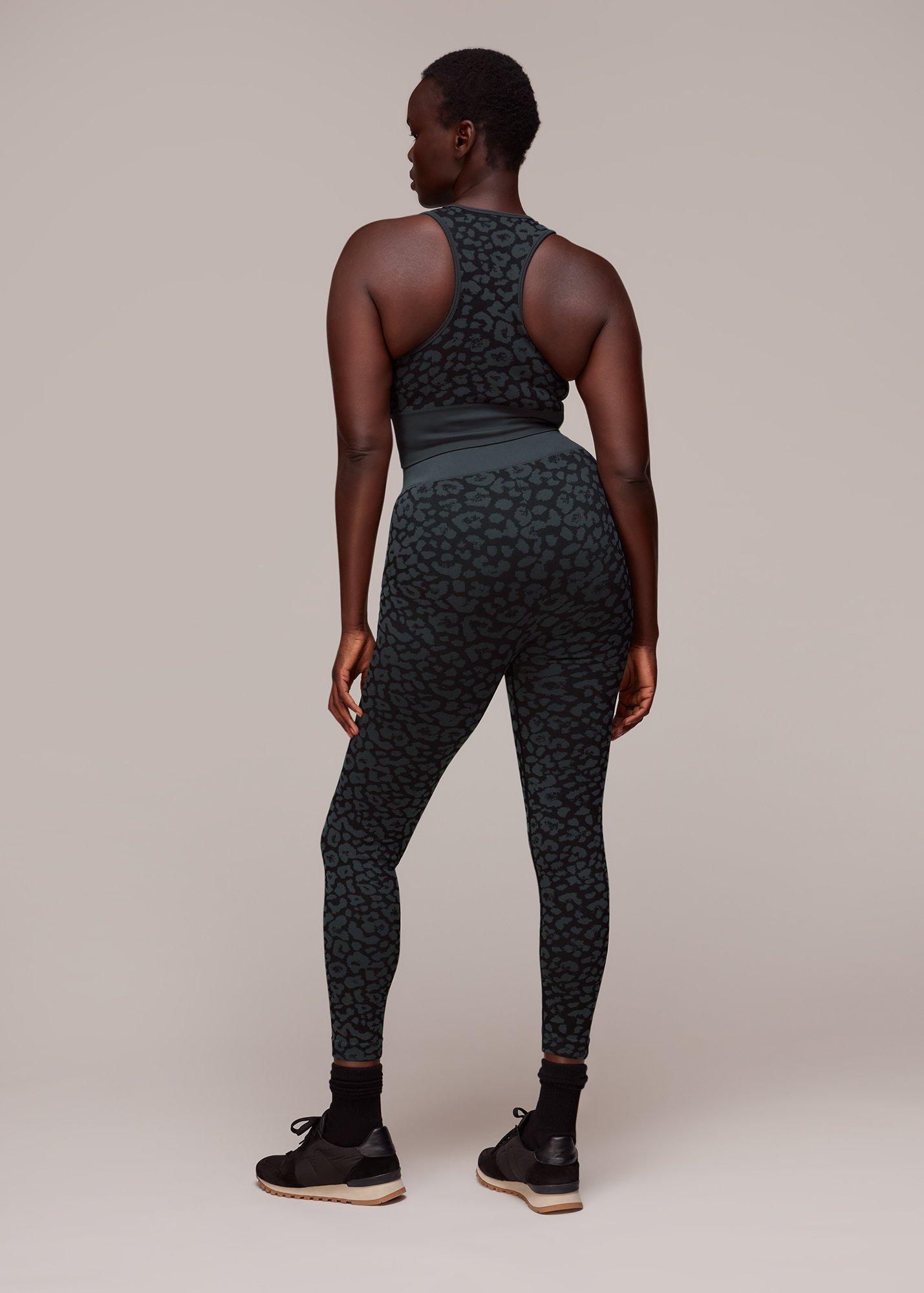 Black Animal Seamless Sports Legging