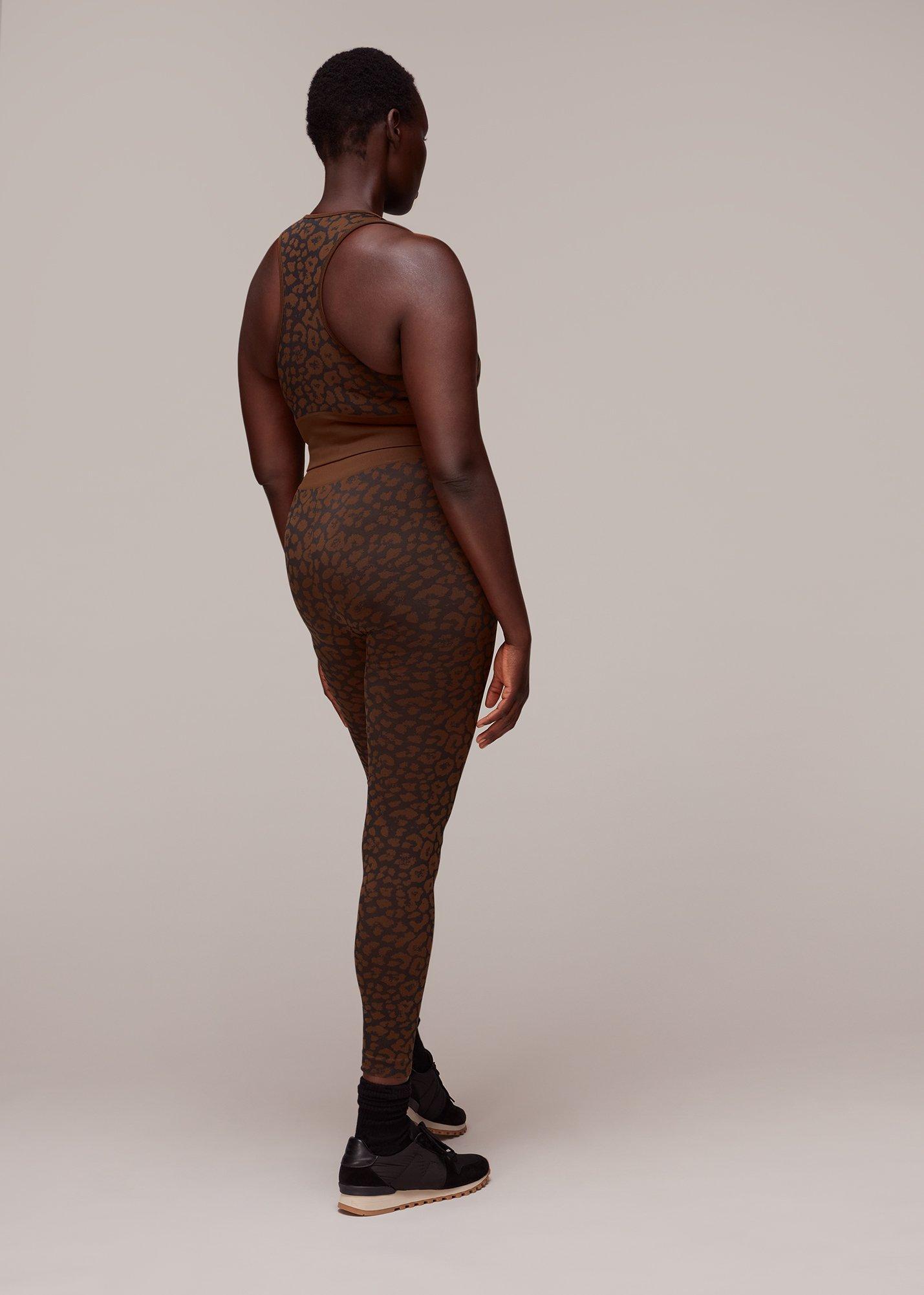 Brown Animal Seamless Sports Legging