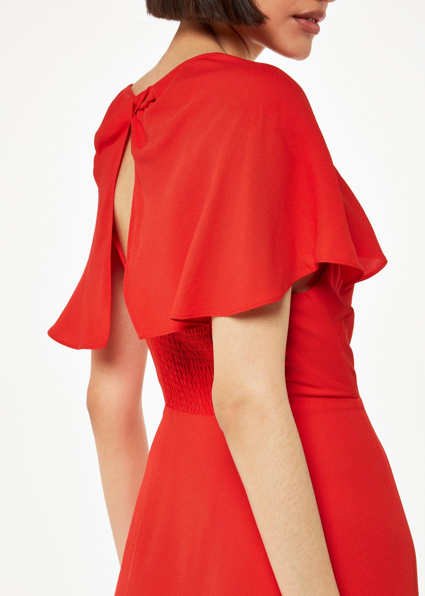 Petite Annabelle Cape Sleeve Dress