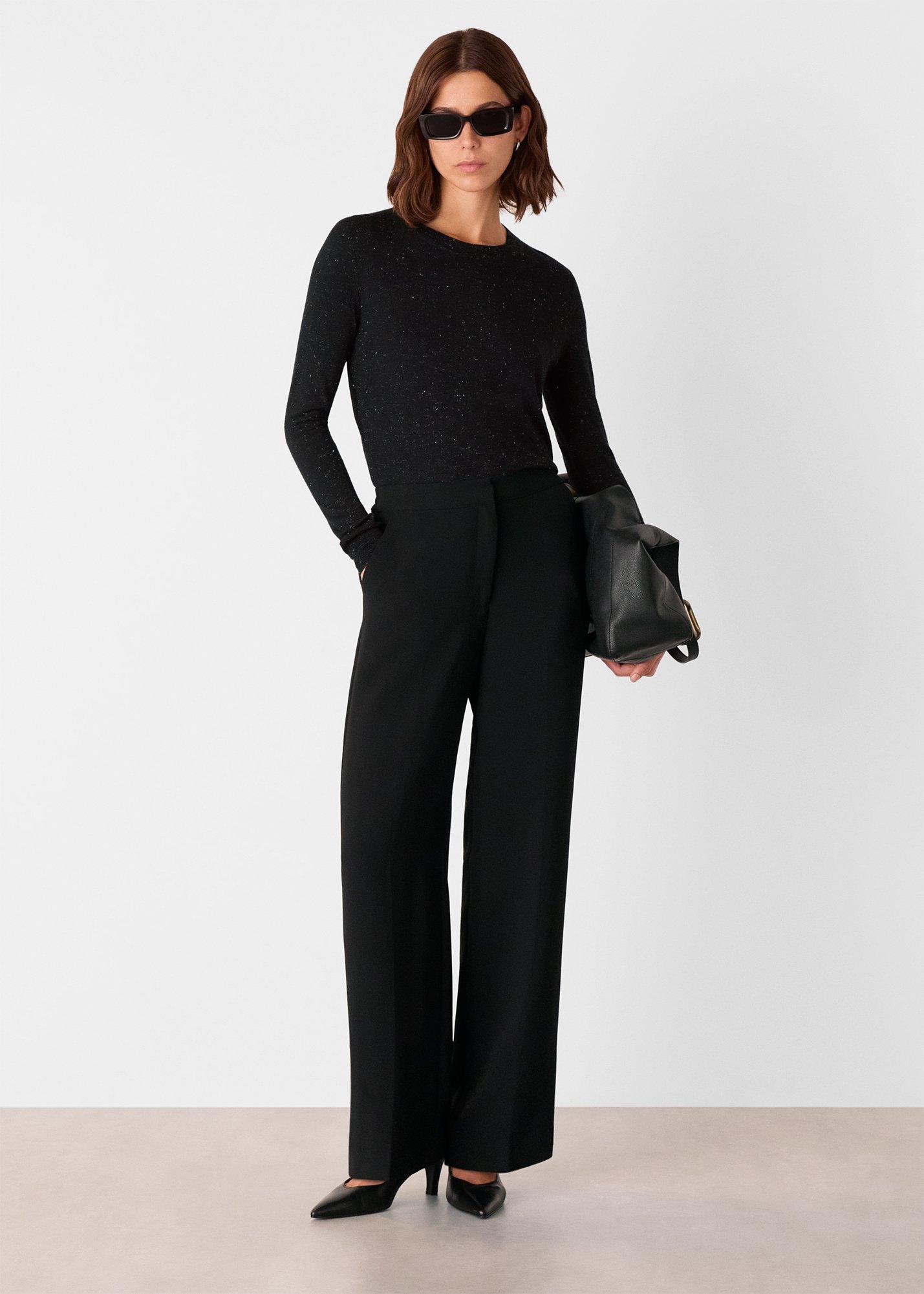 Black Annie Sparkle Crew Neck