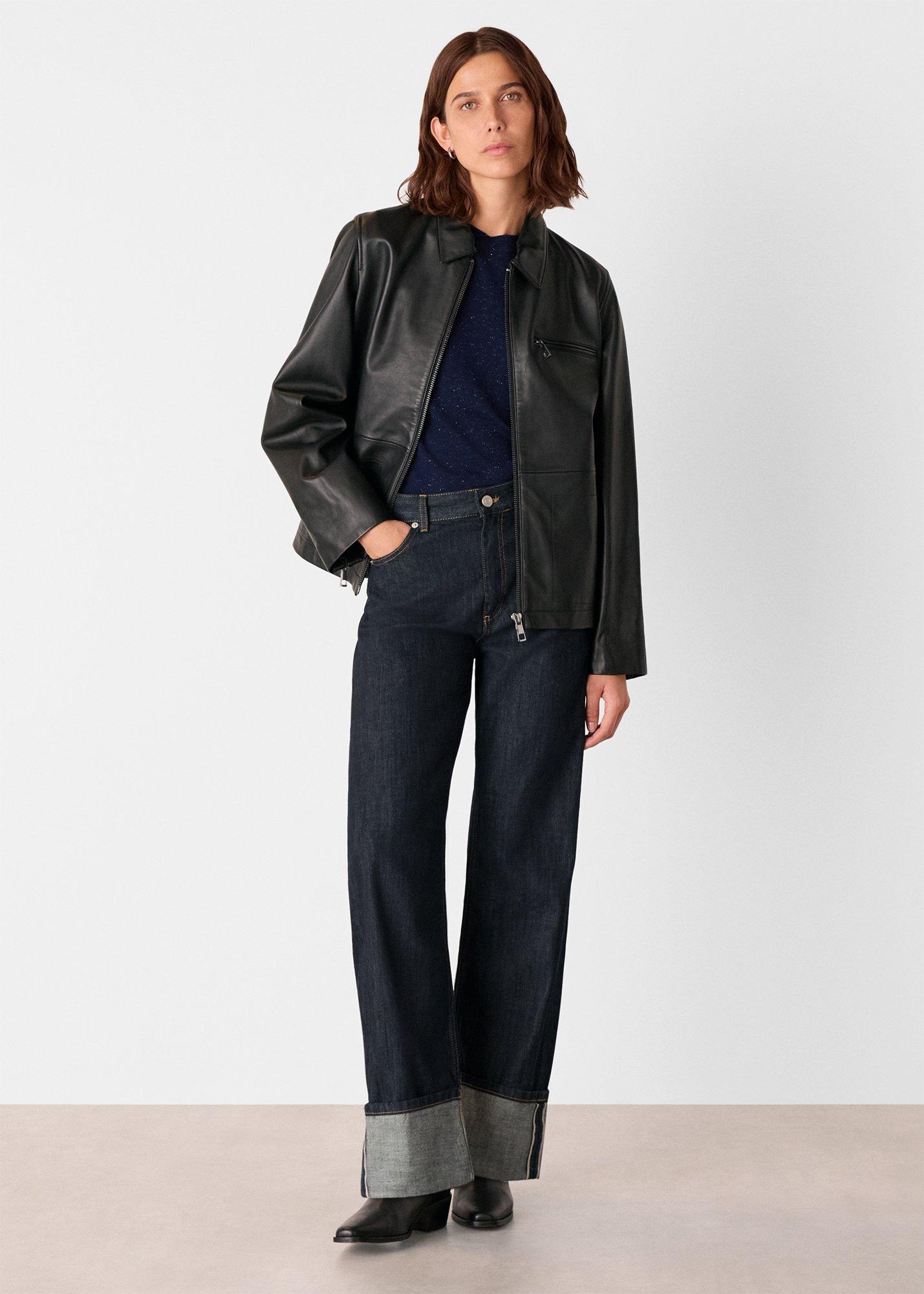 Navy Annie Sparkle Crew Neck Sweater