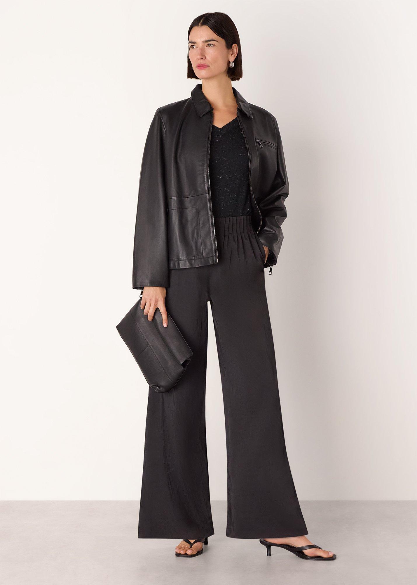 Black Annie Sparkle V Neck Knit