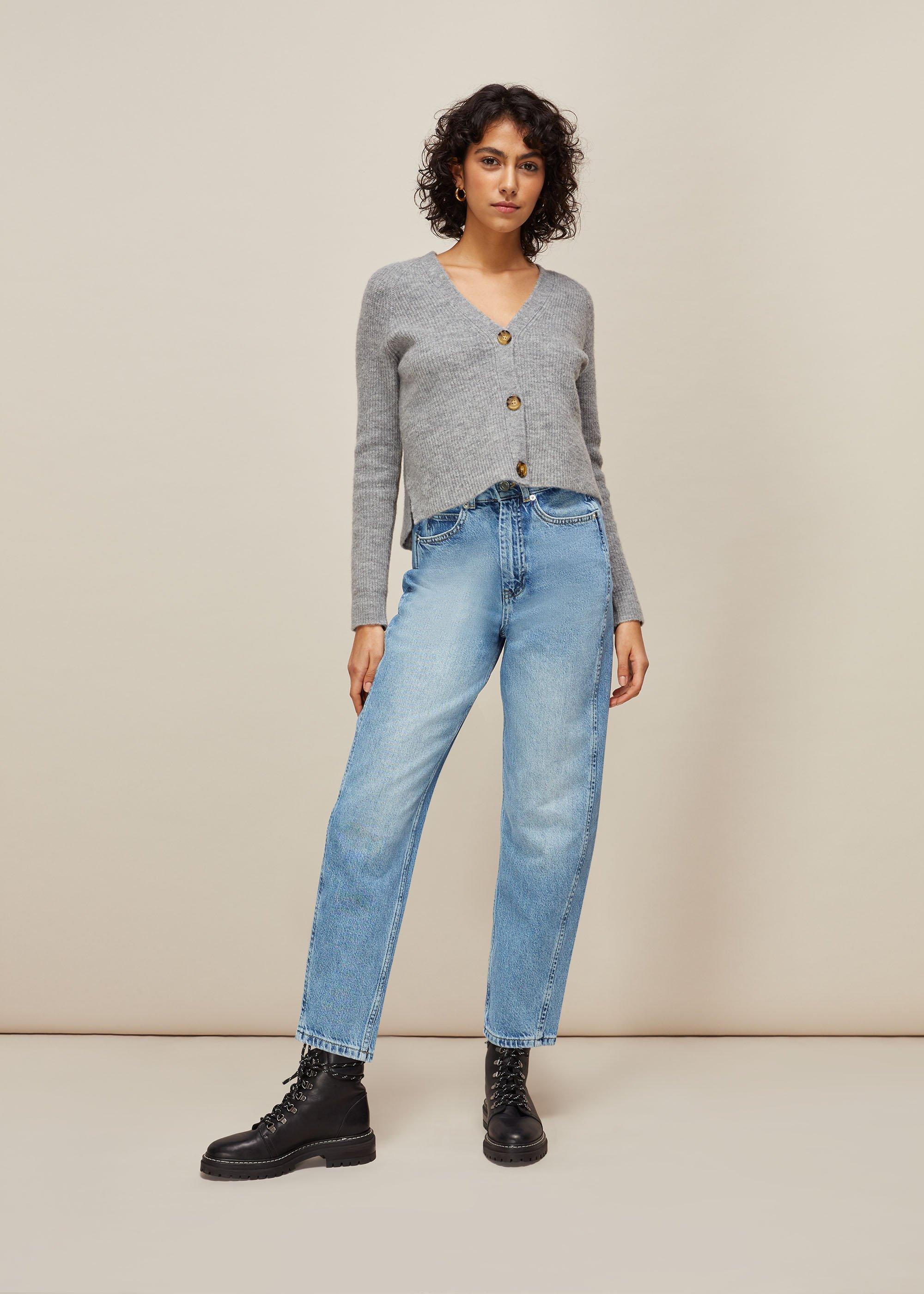 Light Wash Authentic Barrel Leg Jean
