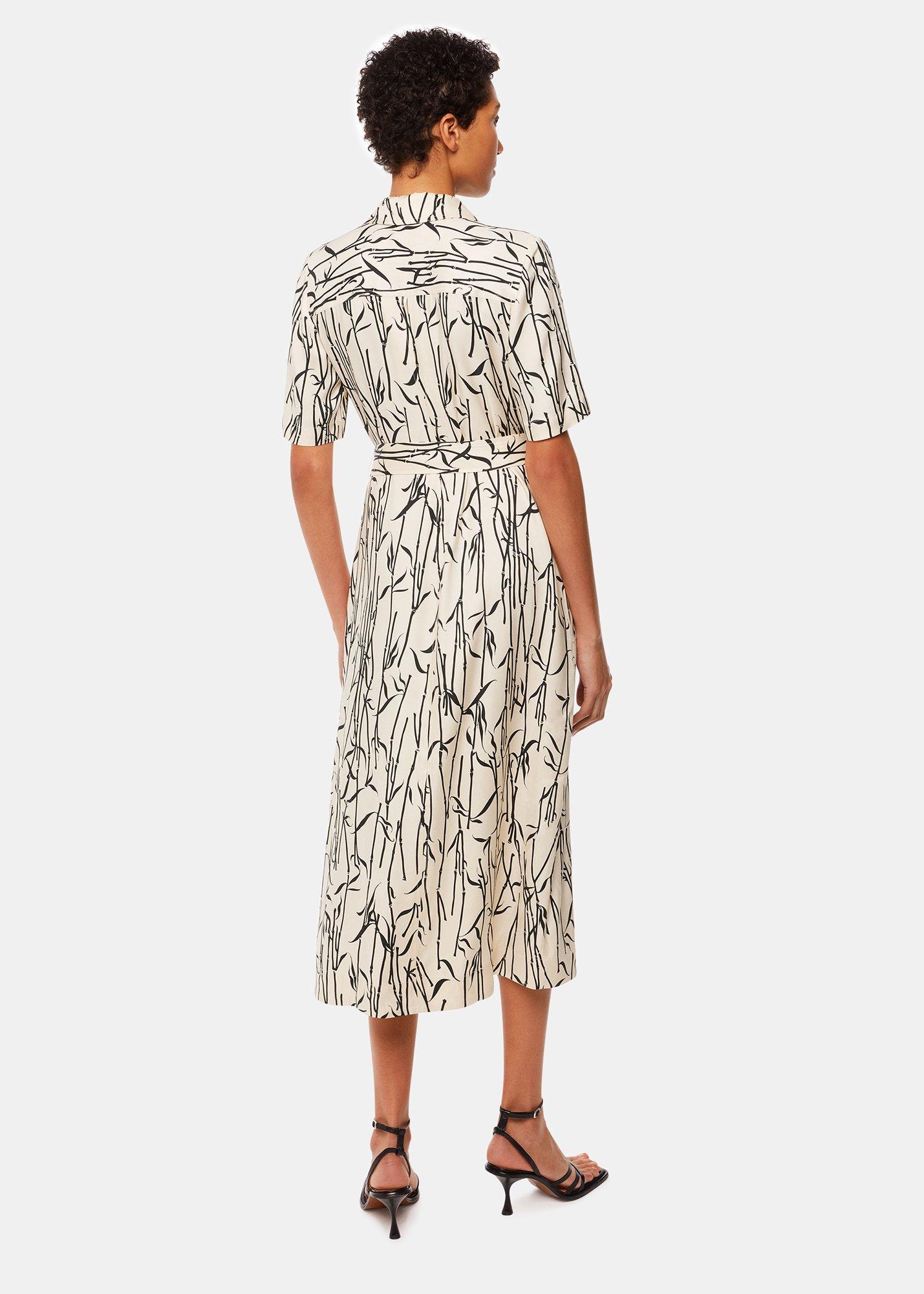Ivory Bamboo Shoots Fontella Dress