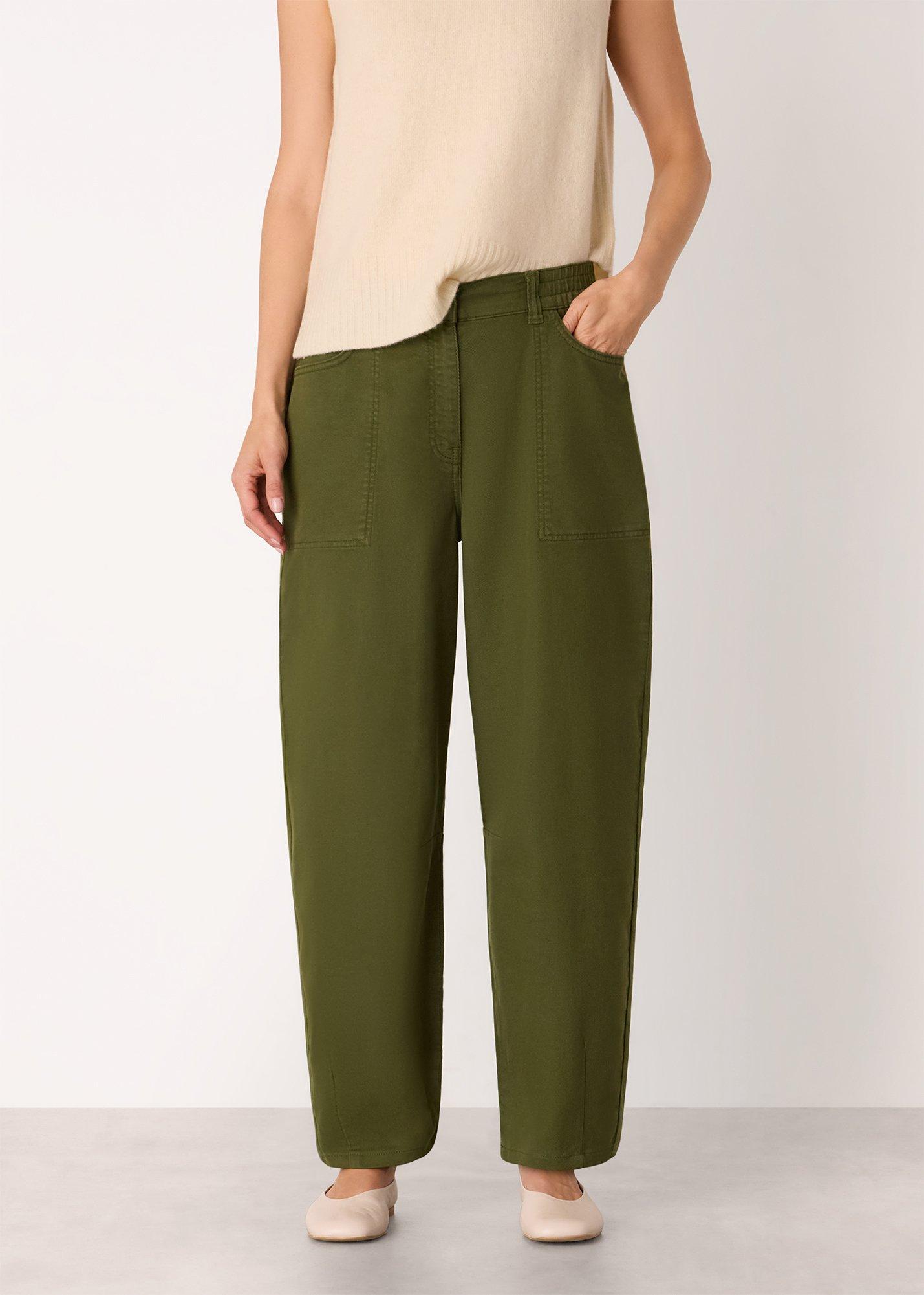Casual Cotton Barrel Trouser