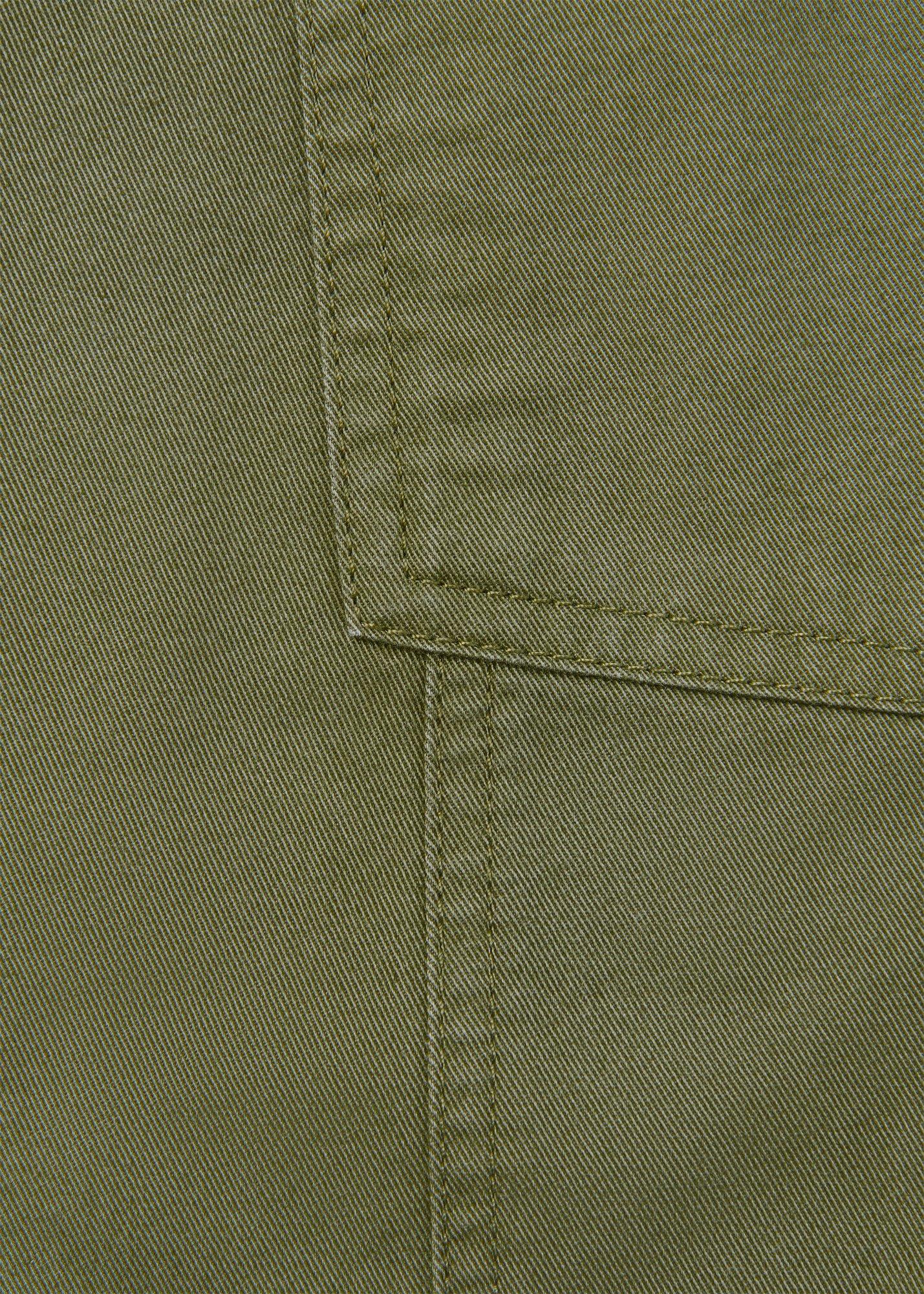 Belted Cotton Barrel Trouser