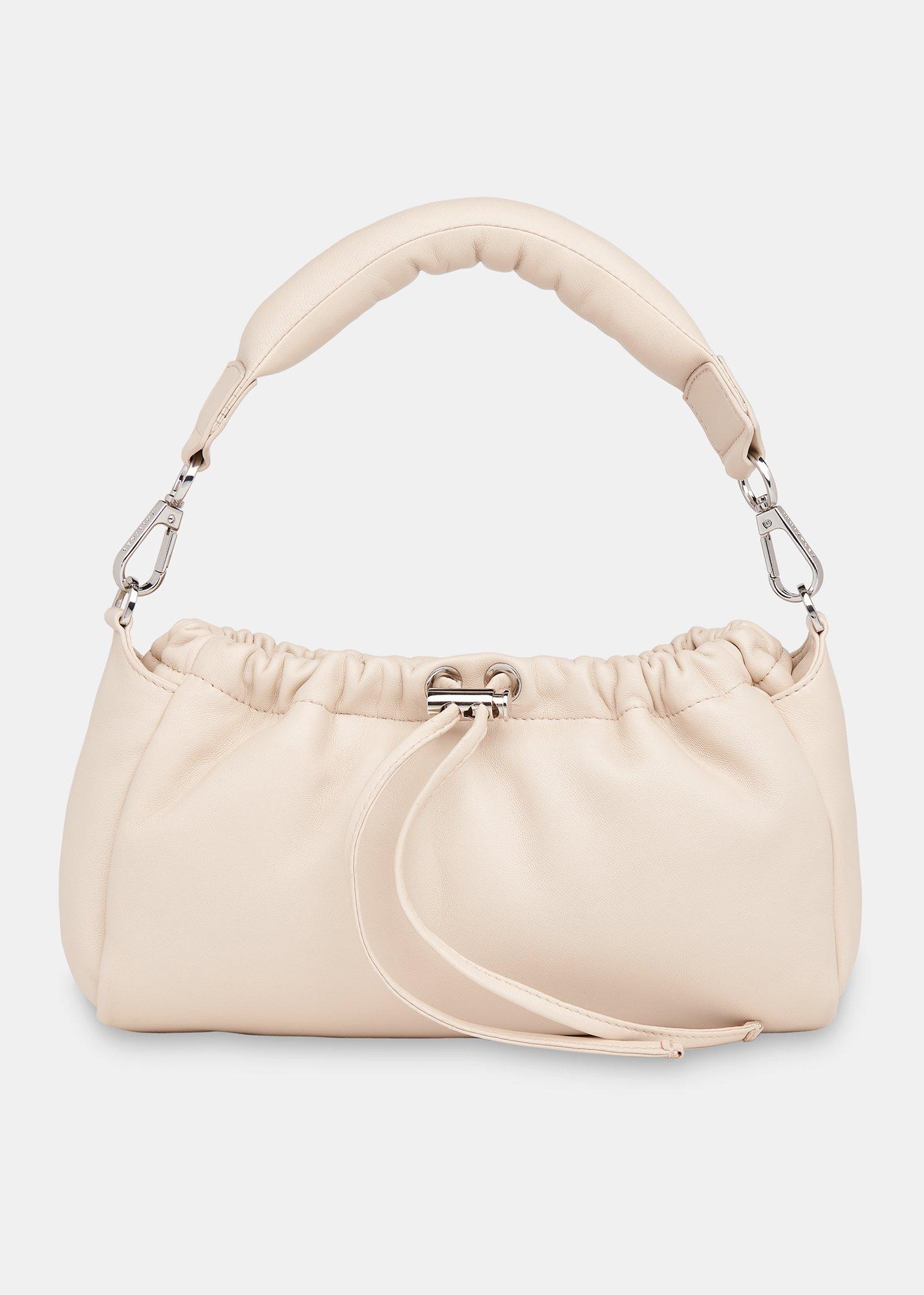 Beige Benny Drawstring Shoulder Bag
