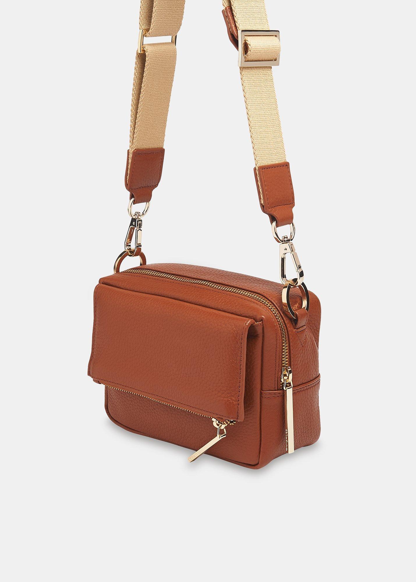 Tan Bibi Crossbody Bag