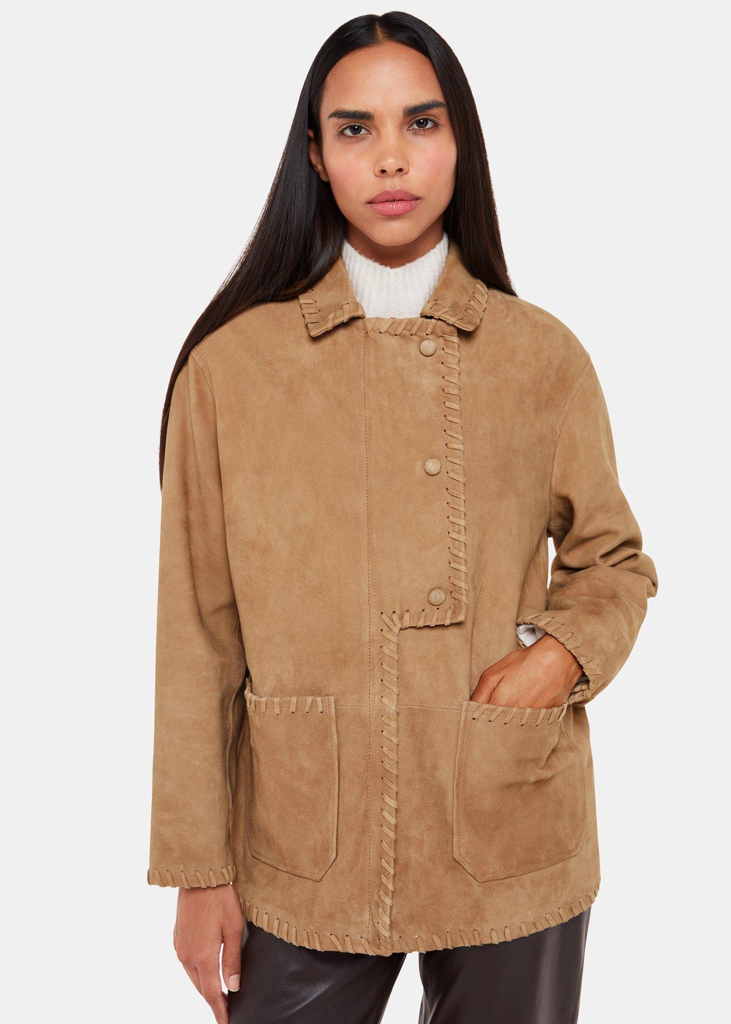 Camel Bohdi Western Suede Biker