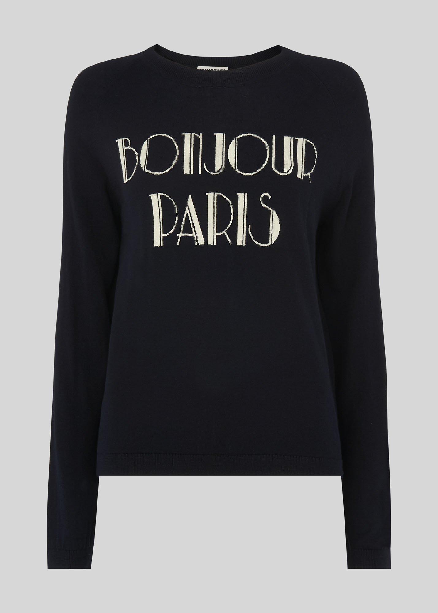 Bonjour Paris Knit Navy