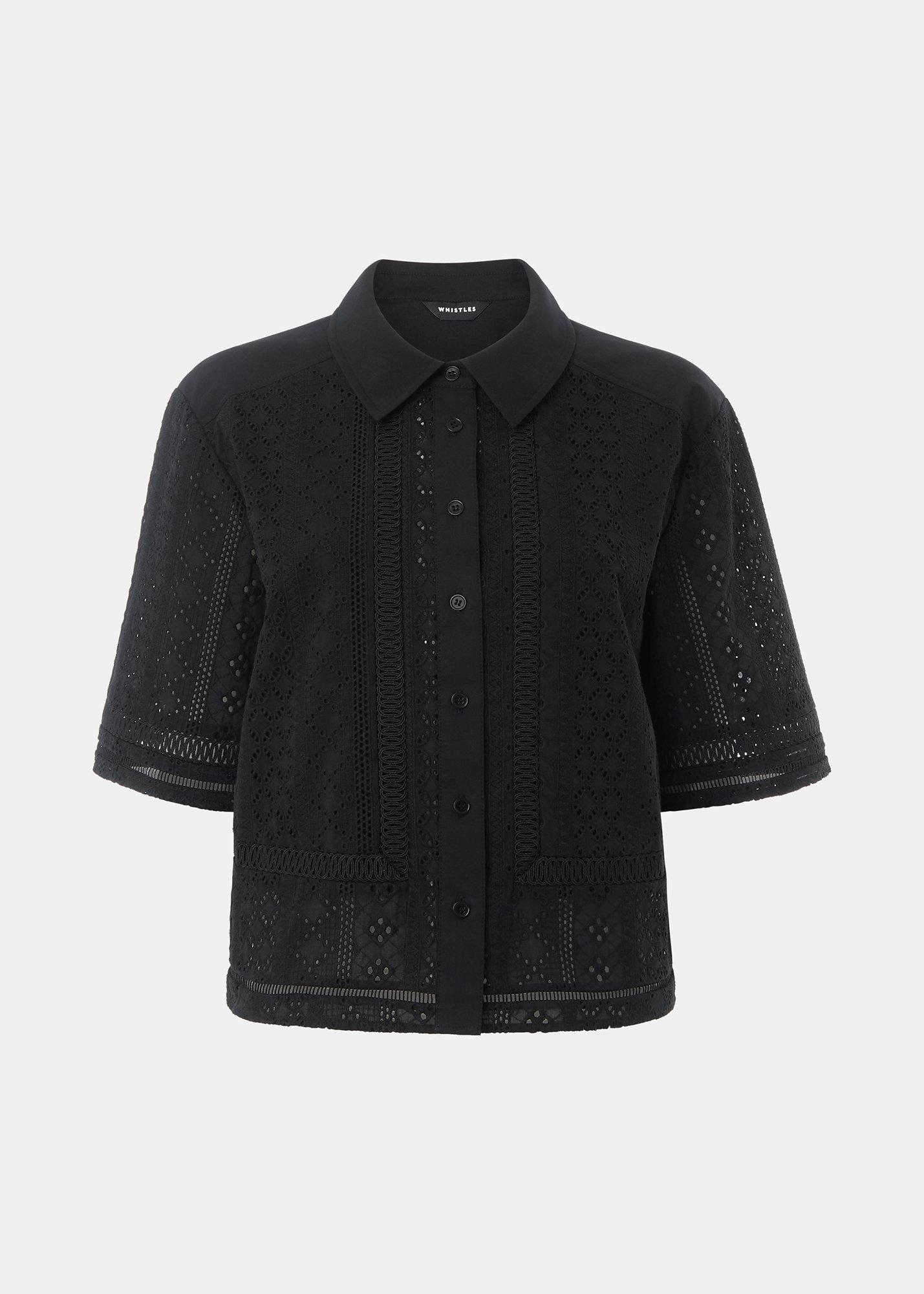 Broderie Cotton Shirt