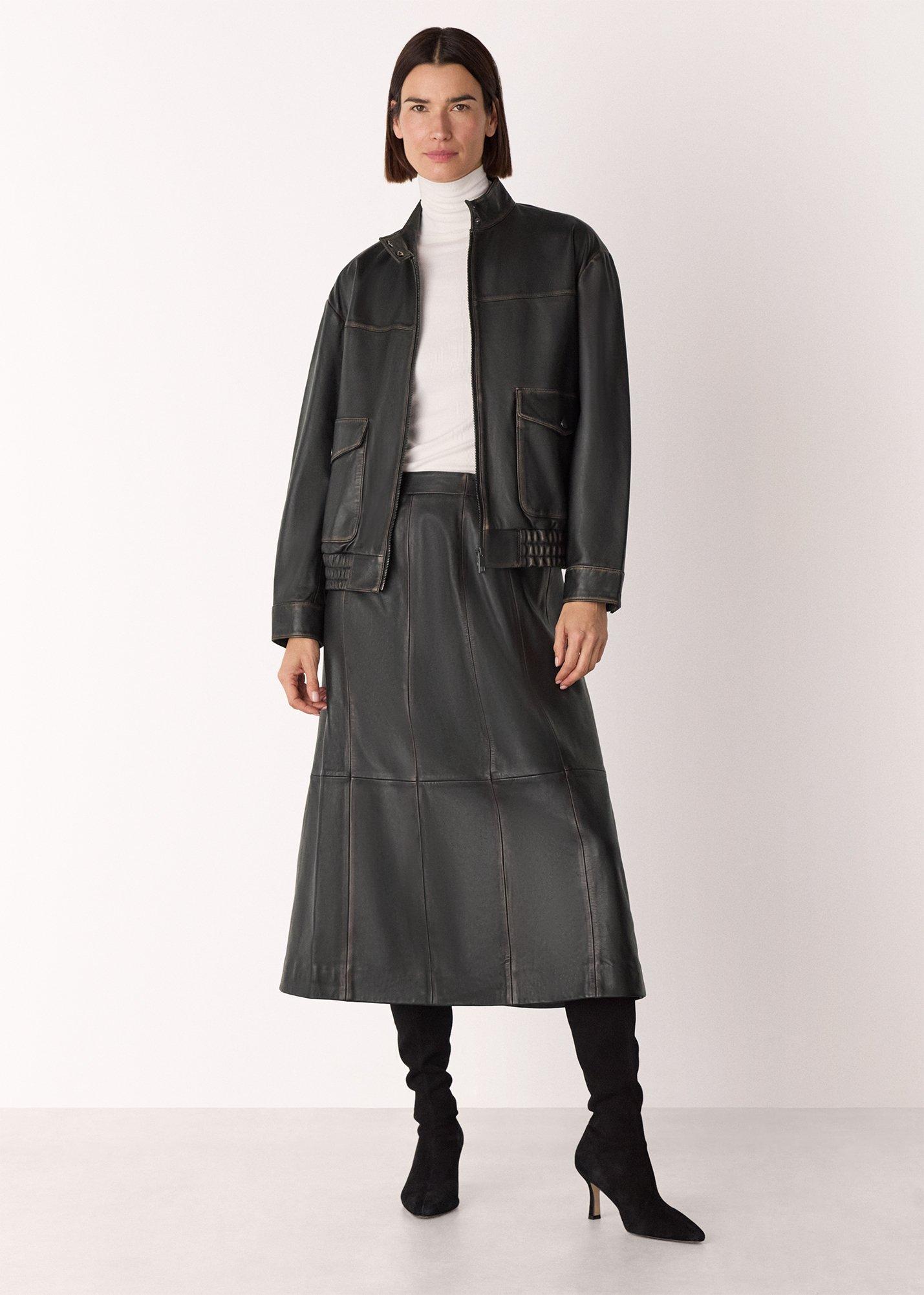 Burnished Leather Bomber