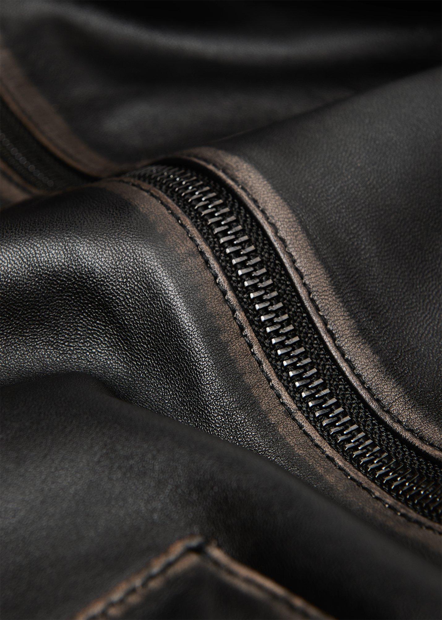 Burnished Leather Bomber