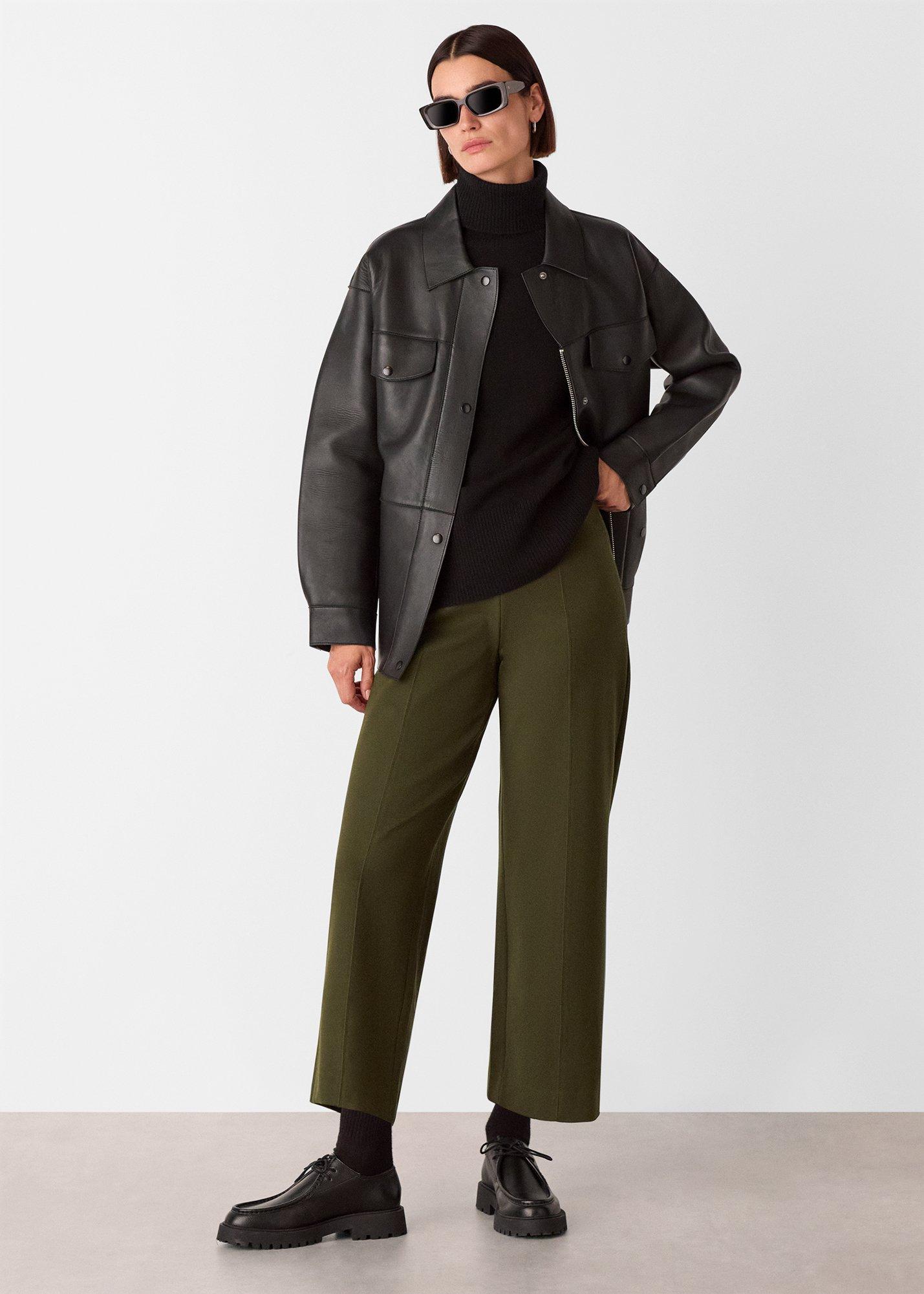 Khaki Camilla Wide Leg Trouser