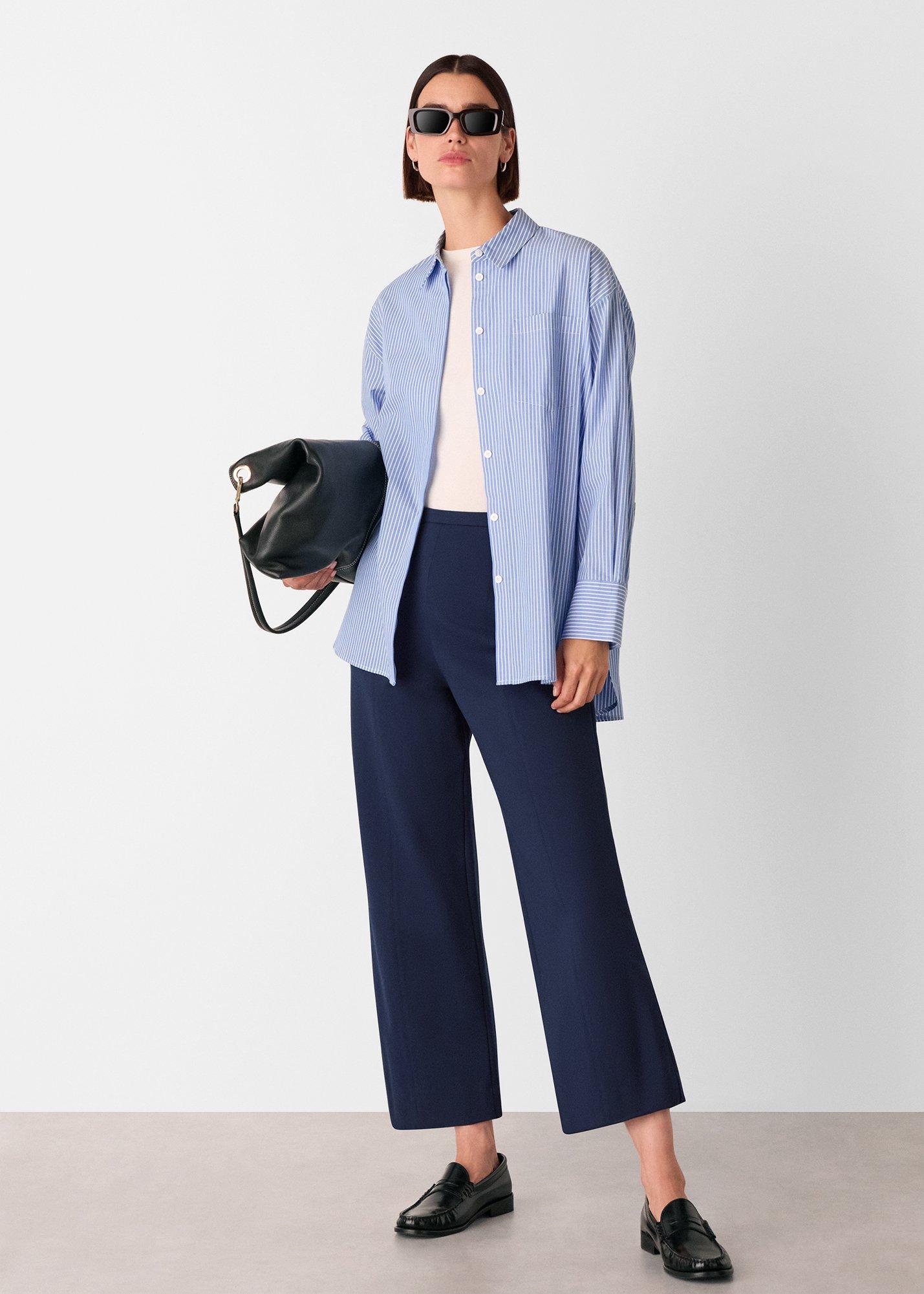 Navy Camilla Wide Leg Trouser