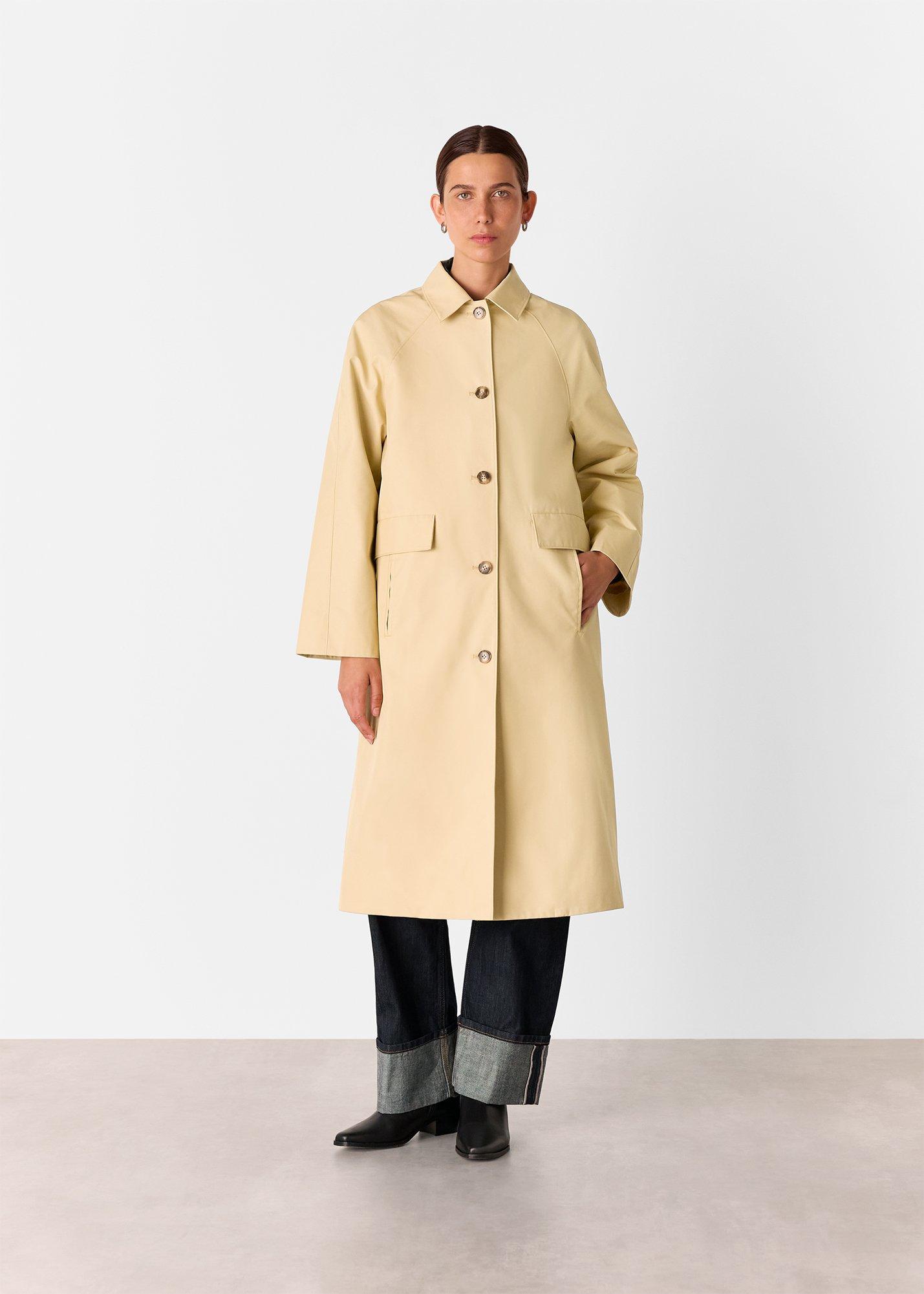 Car Coat With Pocket Detail