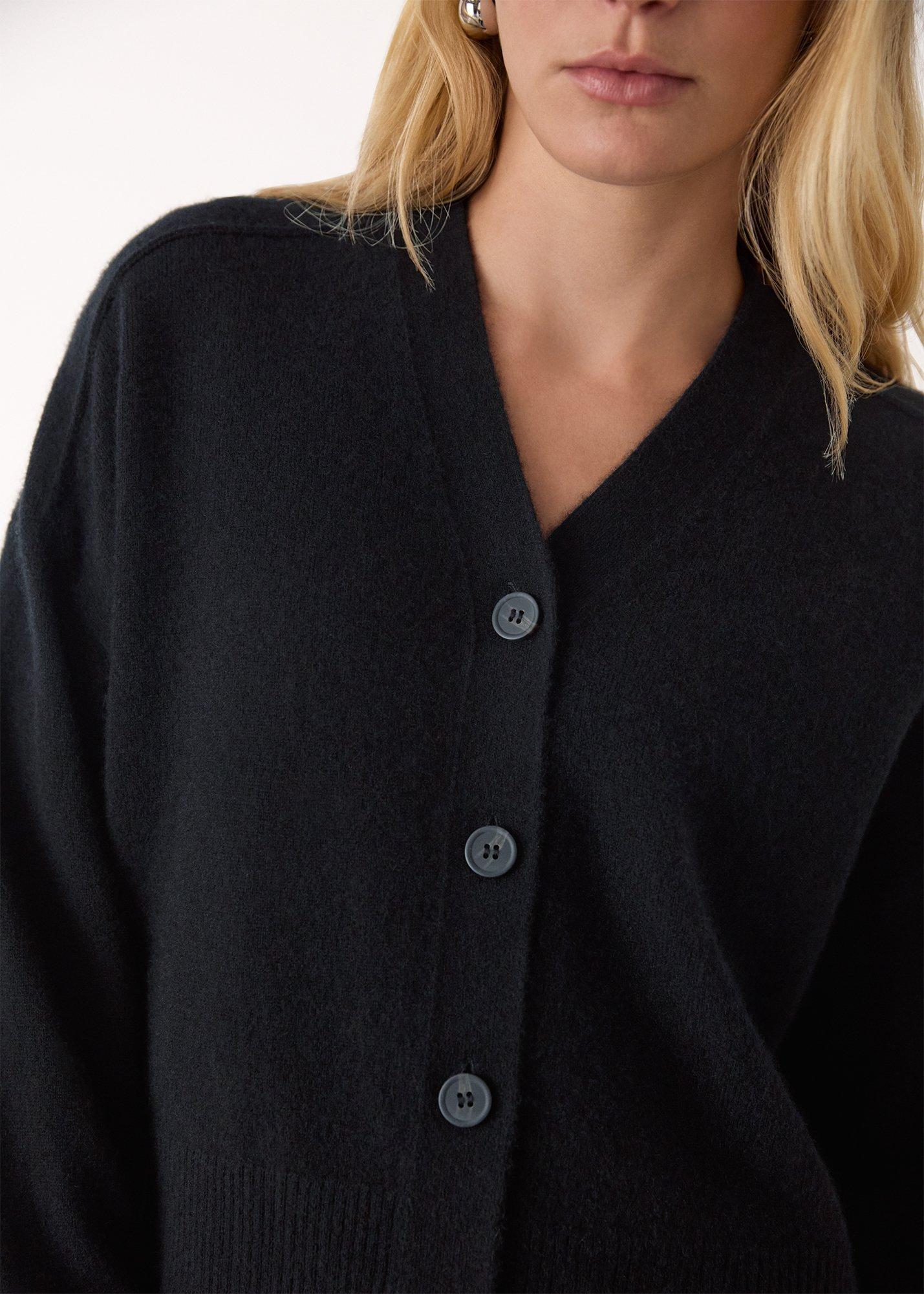 Cashmere Button Cardigan