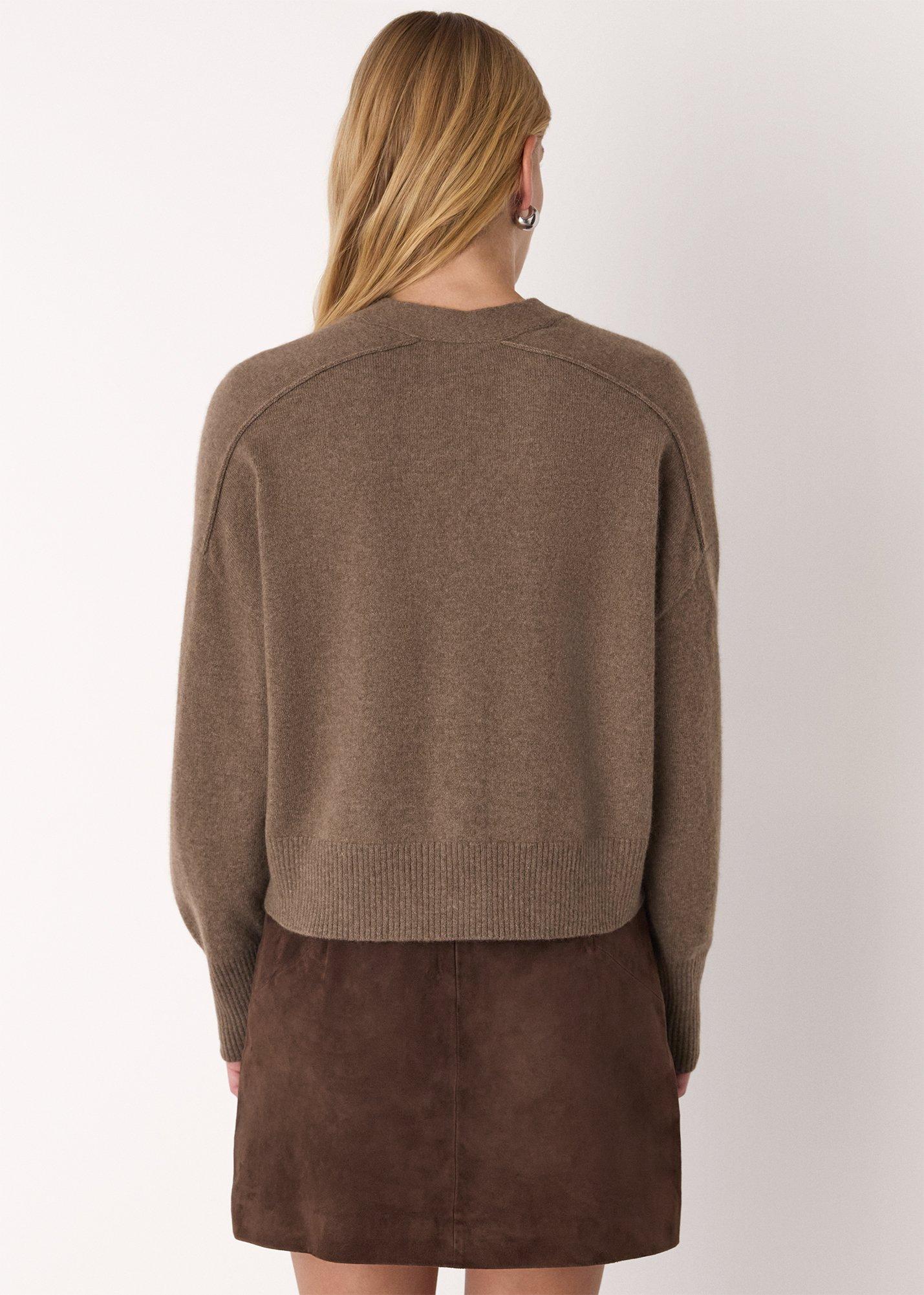 Cashmere Button Cardigan