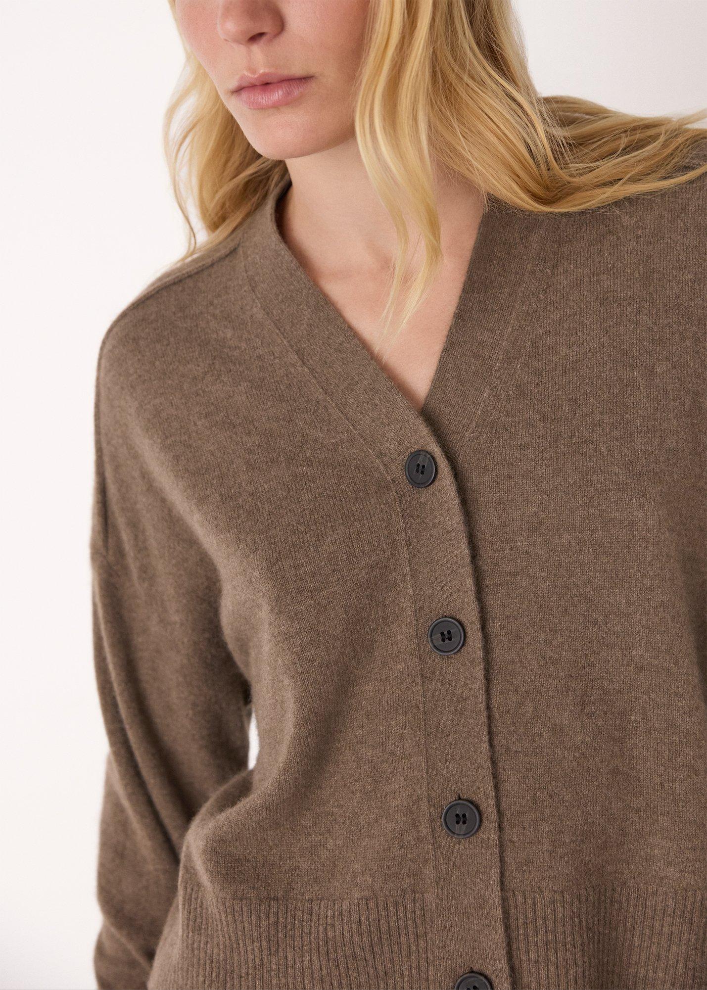 Cashmere Button Cardigan