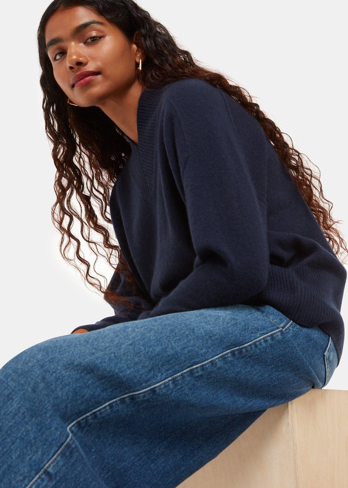 Cashmere V Neck Knit