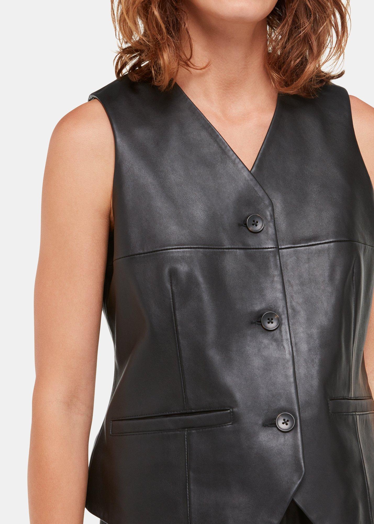 Catrin Leather Waistcoat