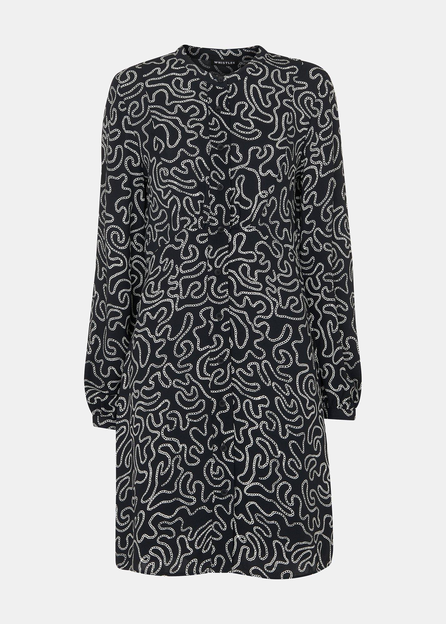 Chain Print Flippy Dress