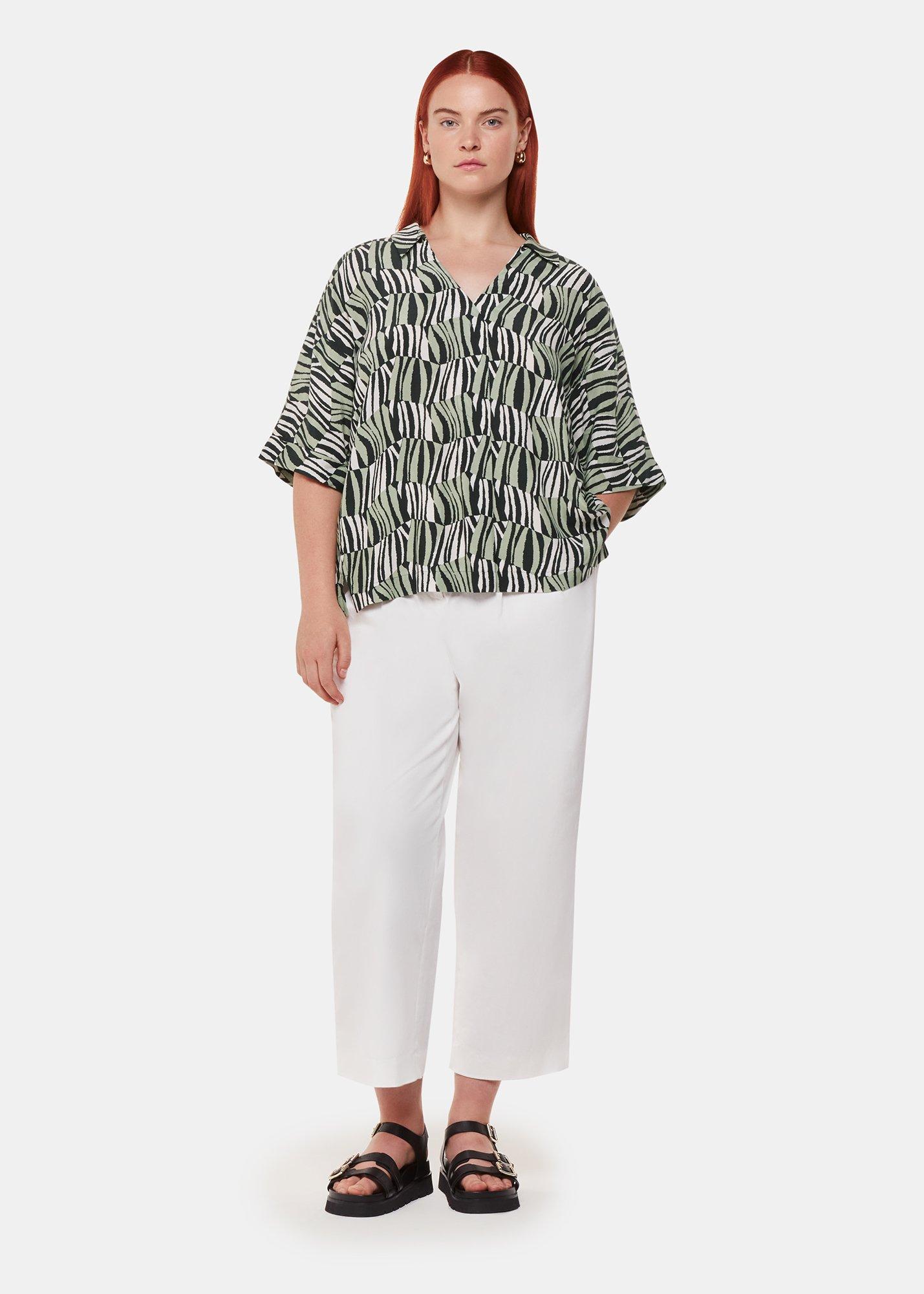 Multicolour Checkerboard Tiger Boxy Shirt