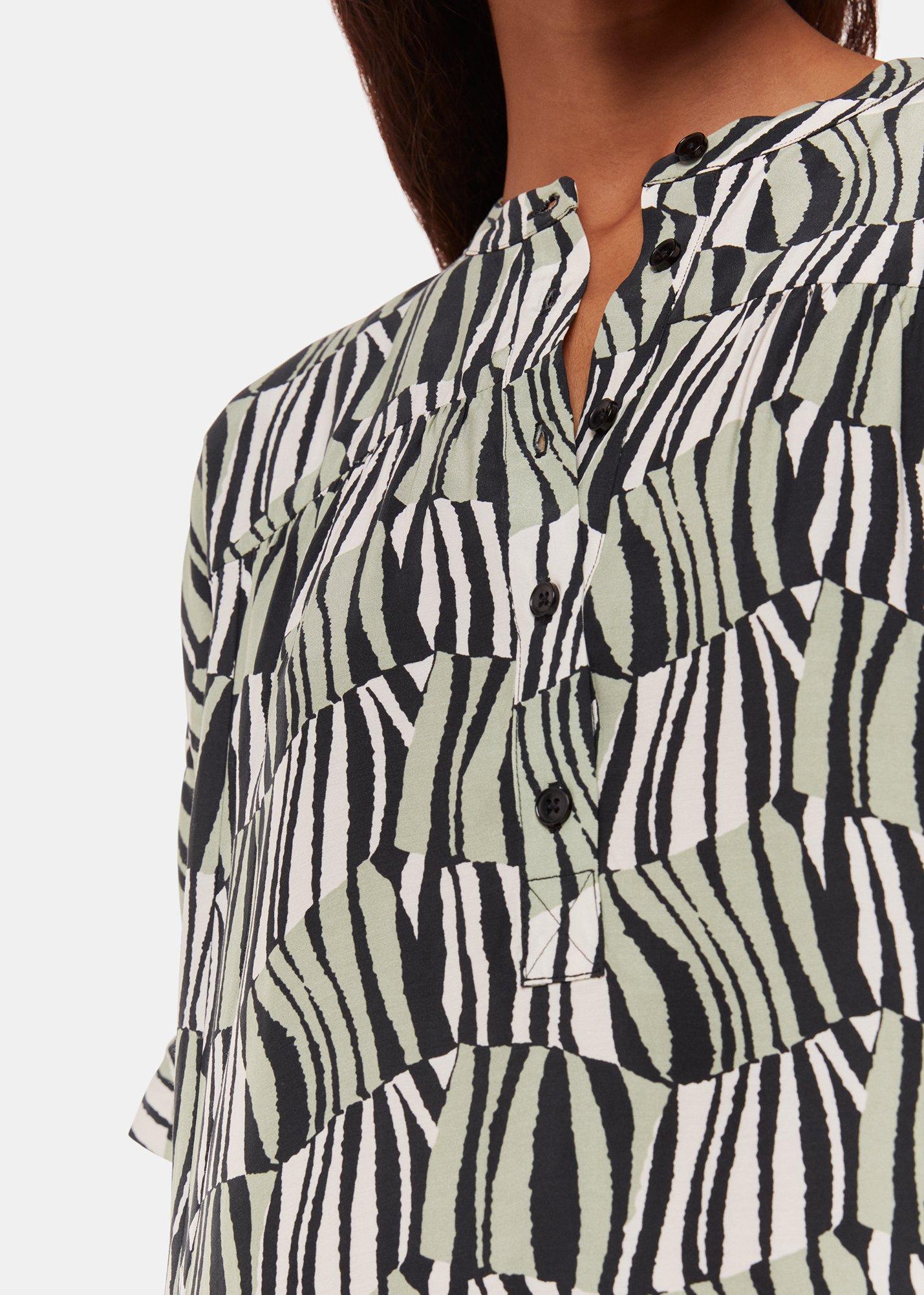 Petite Checkerboard Tiger Print Dress