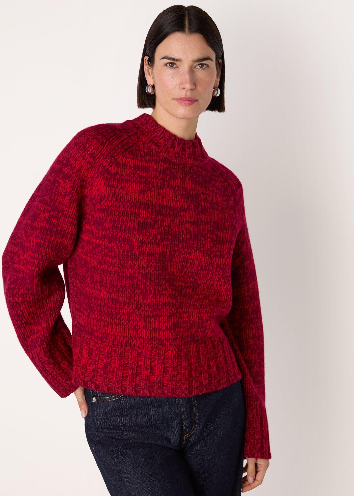 Chunky Wool Fleck Knit