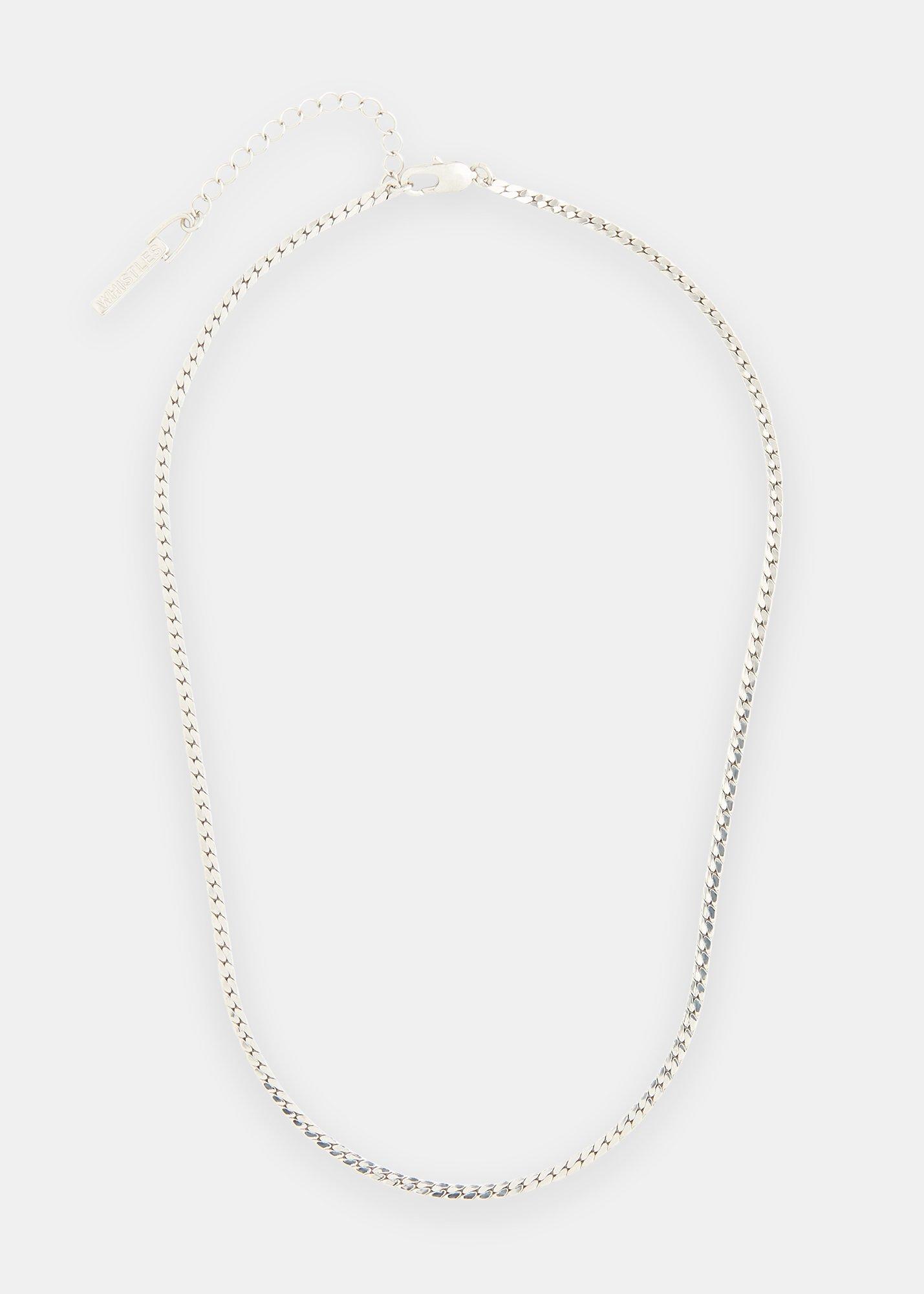 Silver Classic Snake Chain Necklace